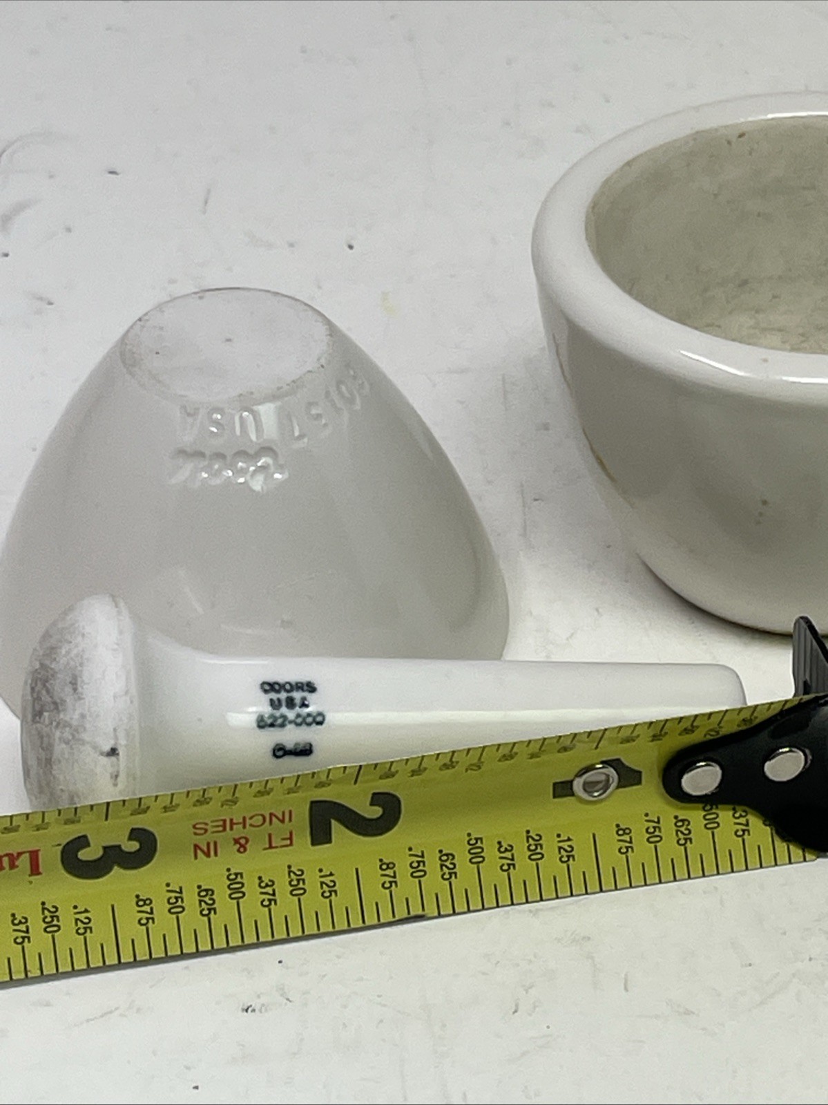COORS USA small MORTAR 522-006 and COORS USA PESTLE 522-000 Vintage