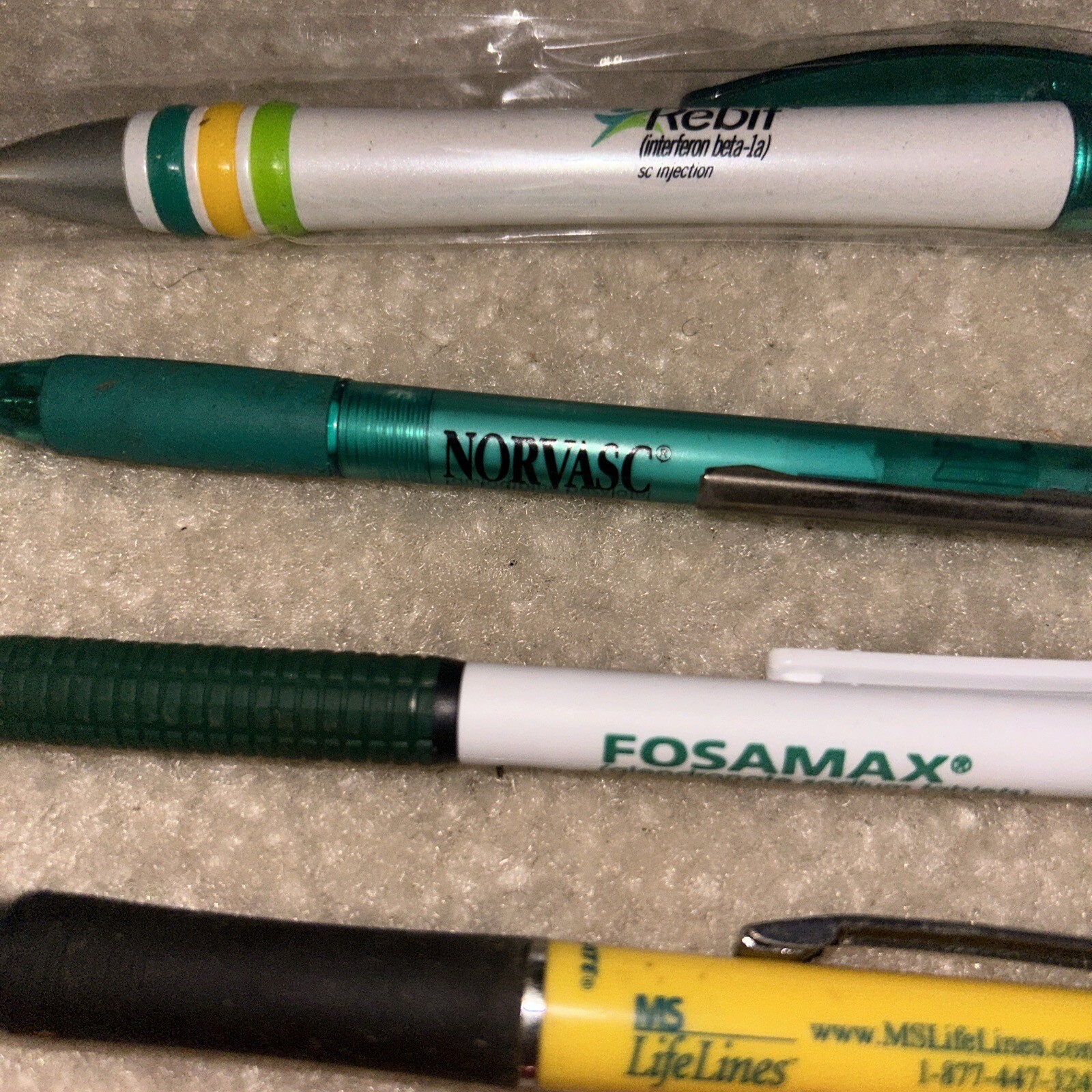 Lot of 18 Pharmaceutical drug rep pens. Viagra. Norvasc. Lipitor. Zocor. Pfizer