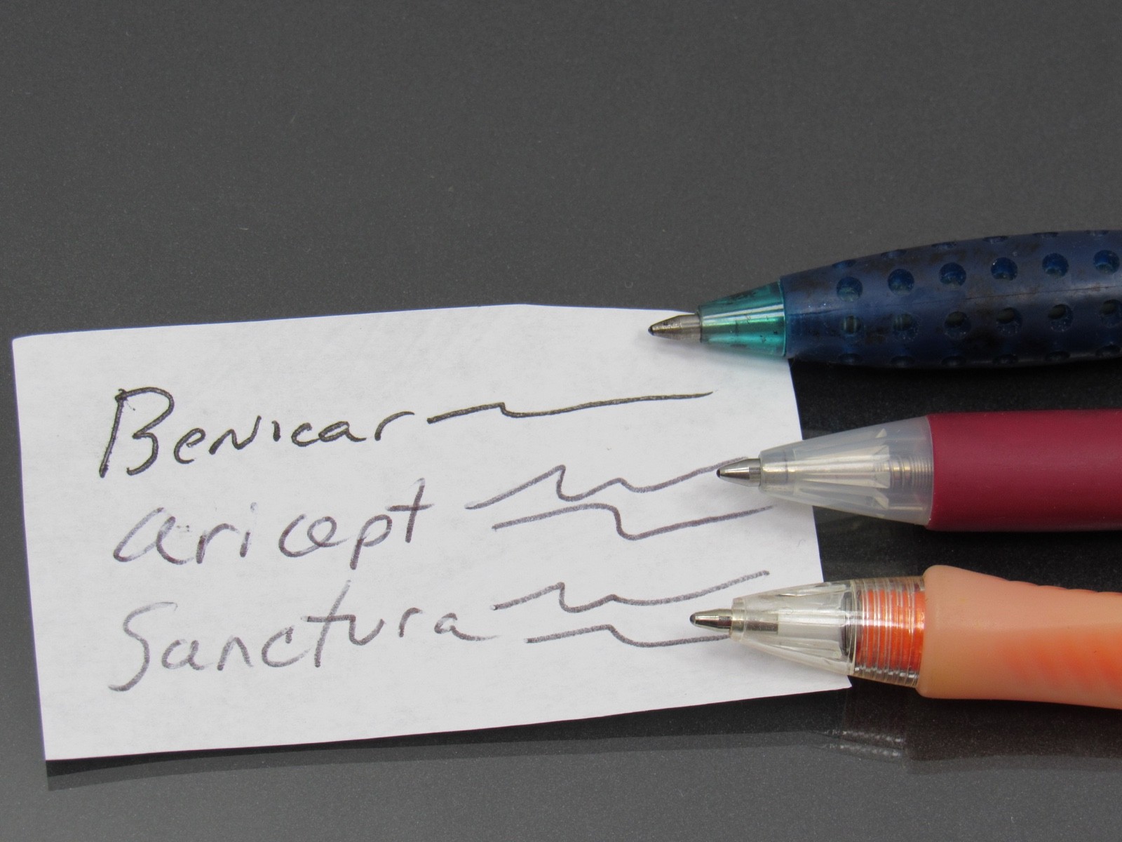 Benicar Aricept Sanctura PENS Drug Rep Pharmaceutical Promo Advertising Lot of 3
