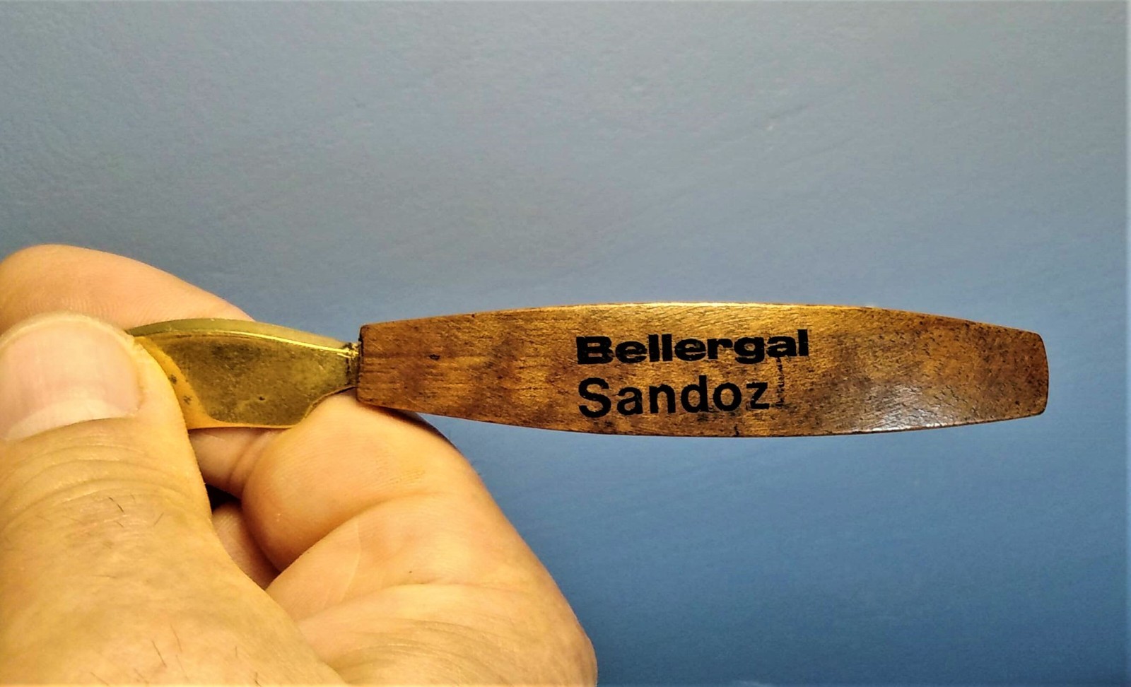 Vintage Berellgal SANDOZ letter opener knife LSD pharmacy Switzerland extra rare