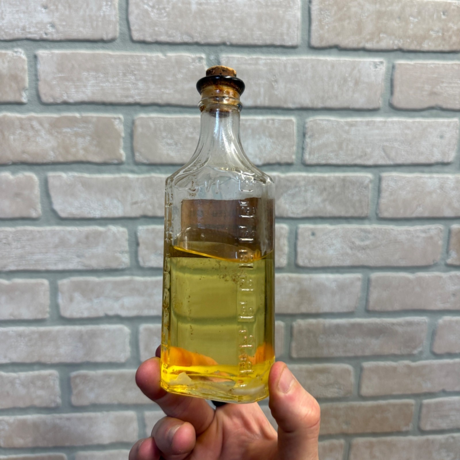 Vintage Apothecary Bottle “Camphorated Oil” Harrison Hannon Green Bay Wis