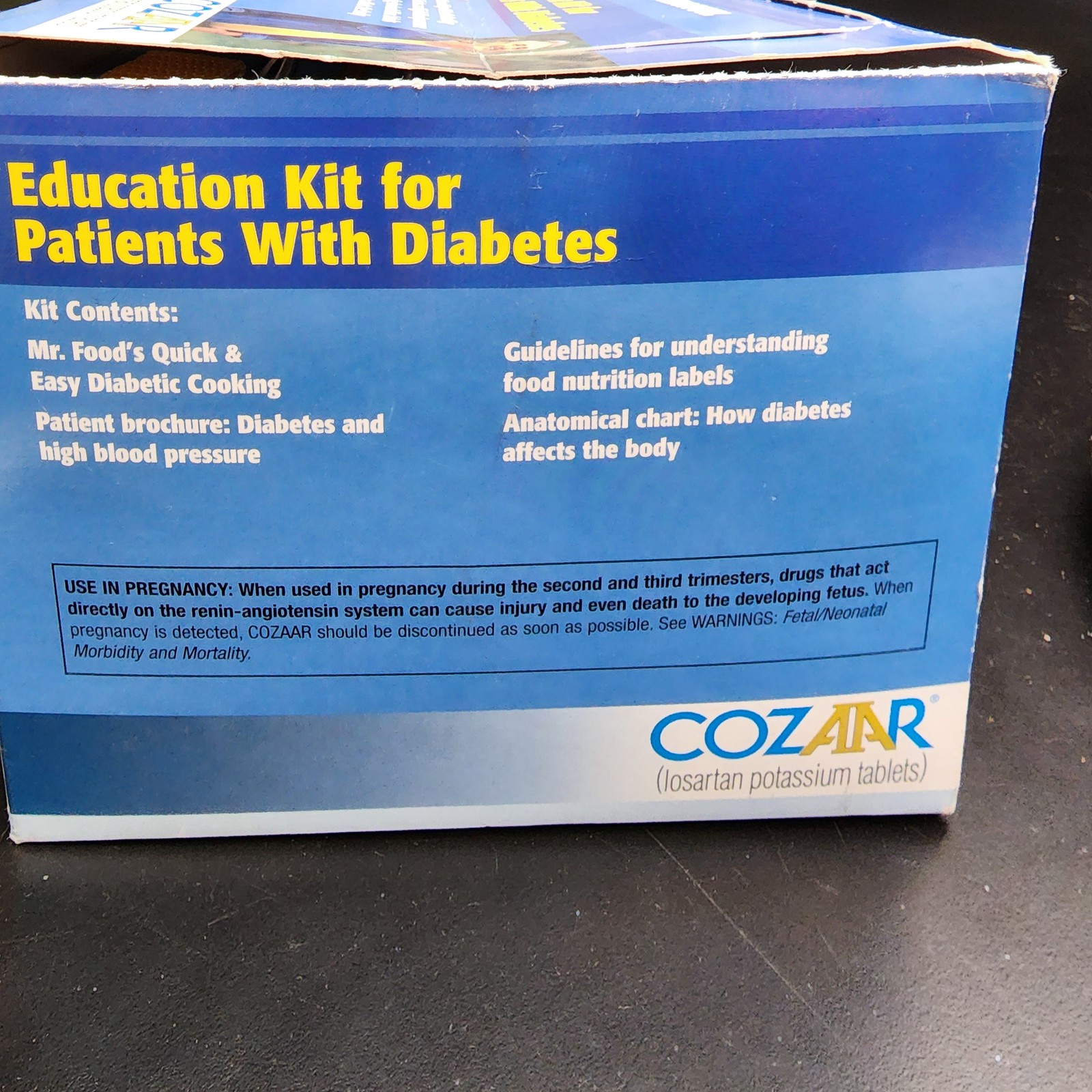 Cozaar Education Kit for Patients with Diabetes Guidelines Vintage Collectible
