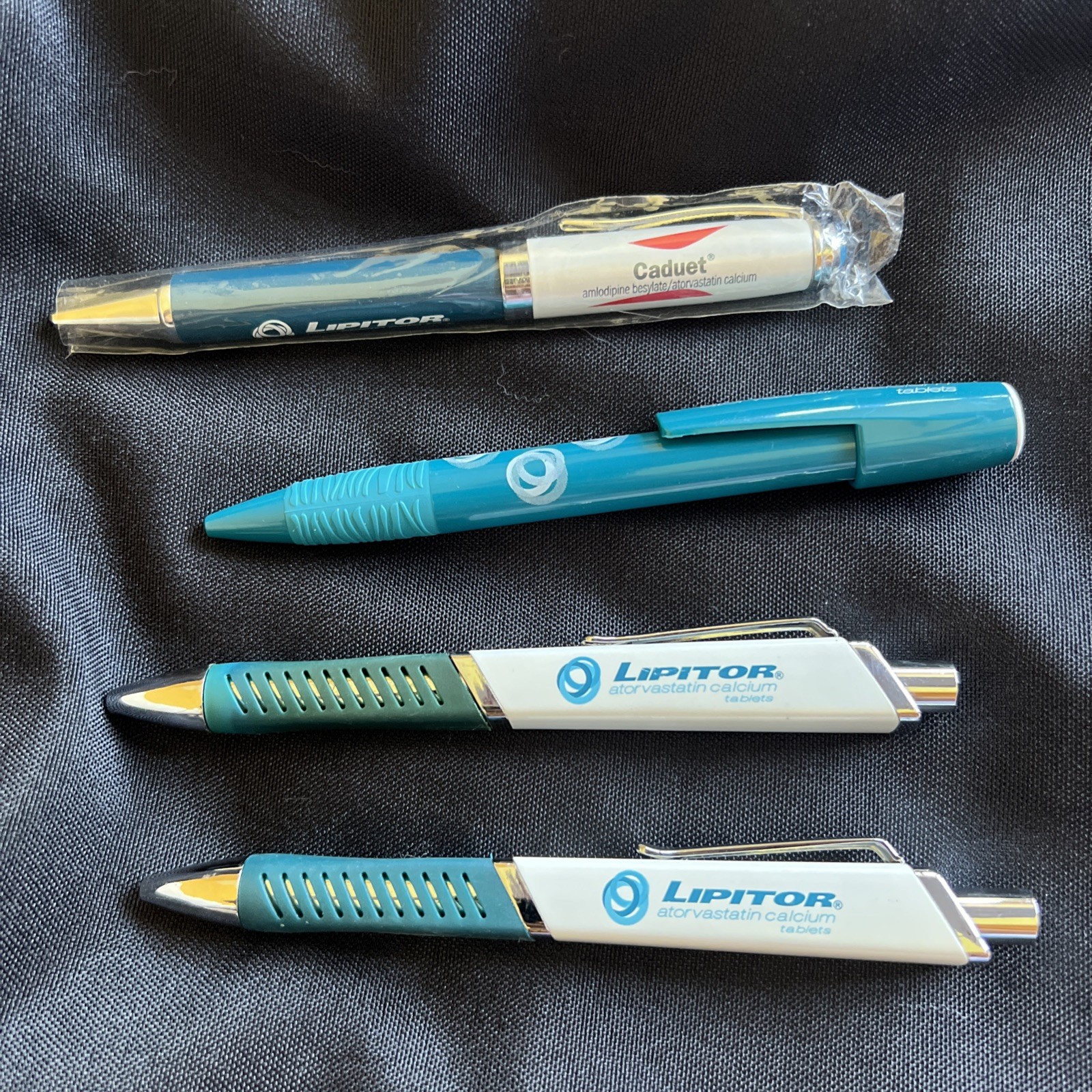 Lot Of 4 Lipitor Pharmaceutical Drug Rep Pens