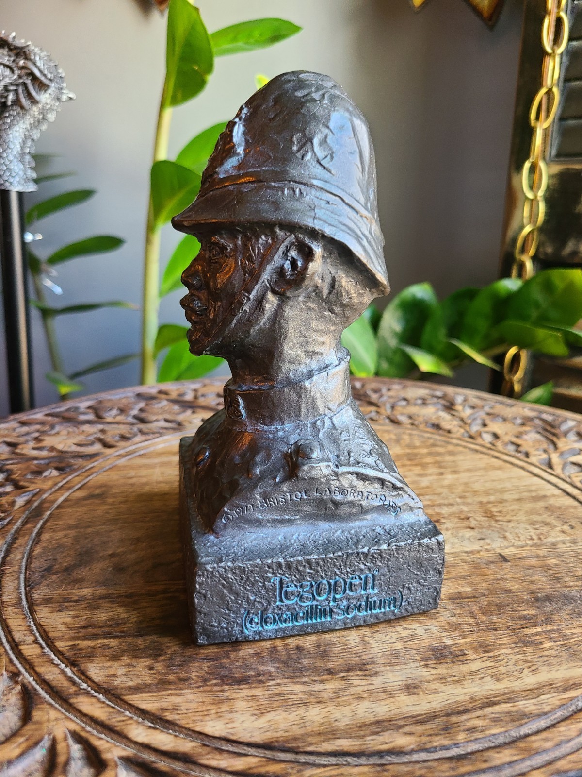 Vintage Oxford Bobby Bust Bristol Laboratories Tegopen Promo 1977