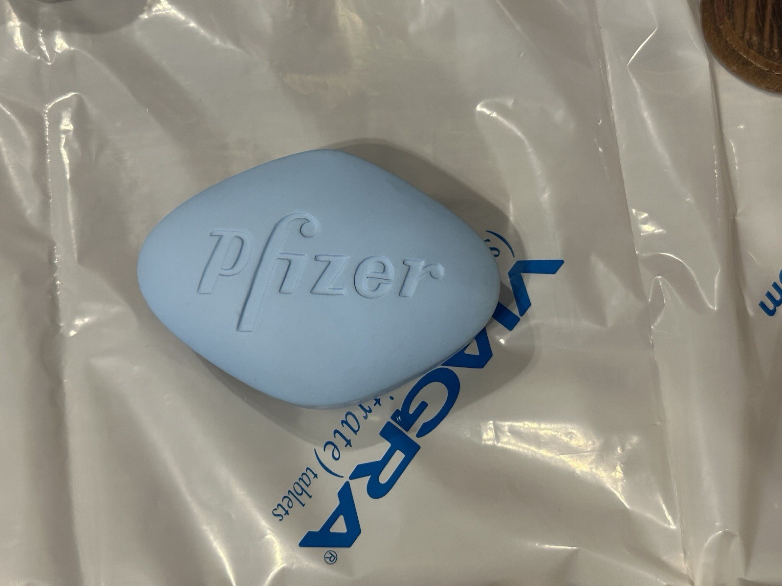 RARE Pfizer Viagra FOUR Blue Pill promotional Stress balls Pharmaceutical