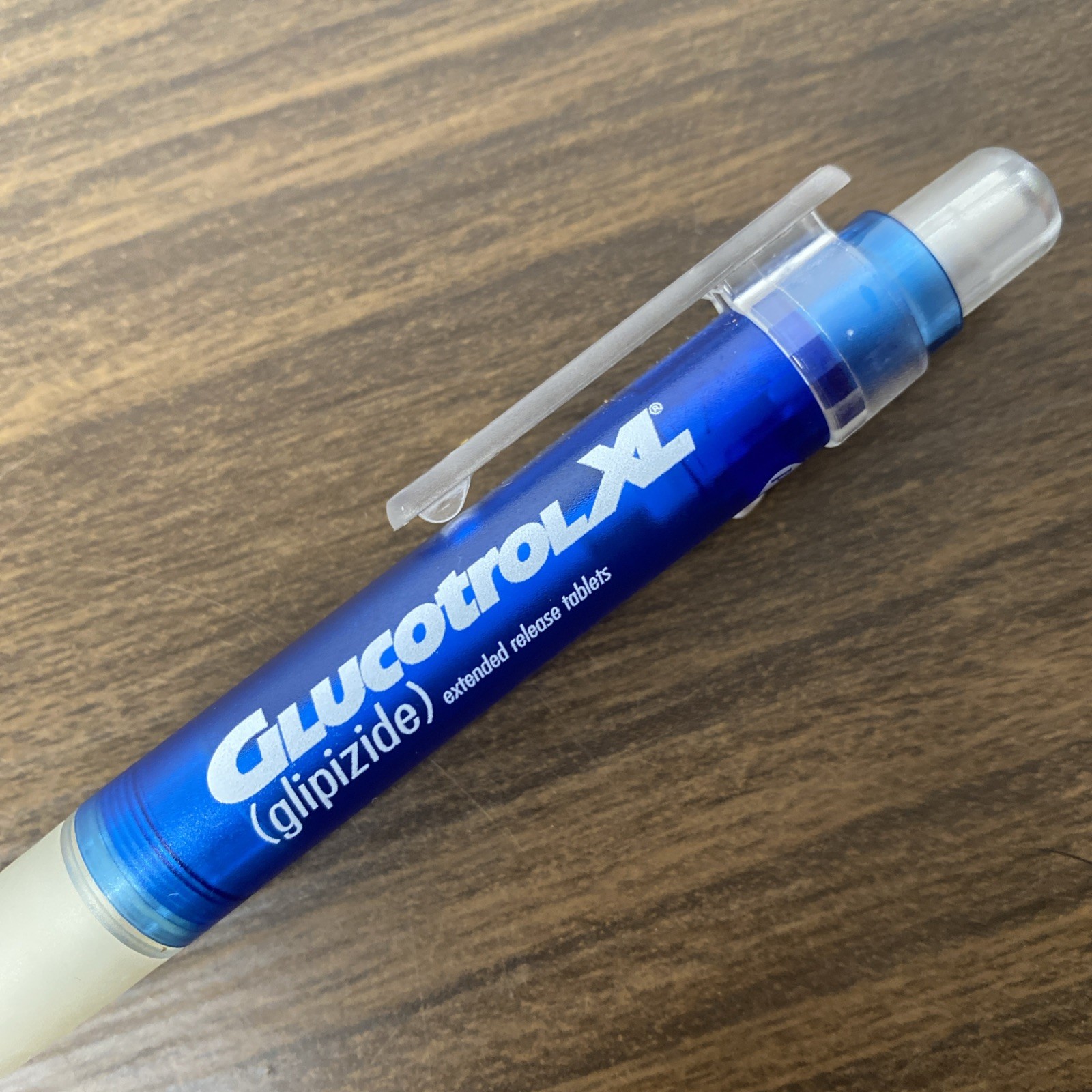 Glucotrol XL Plastic Rubber Grip Drug Rep Pen Pharmaceutical Pharma