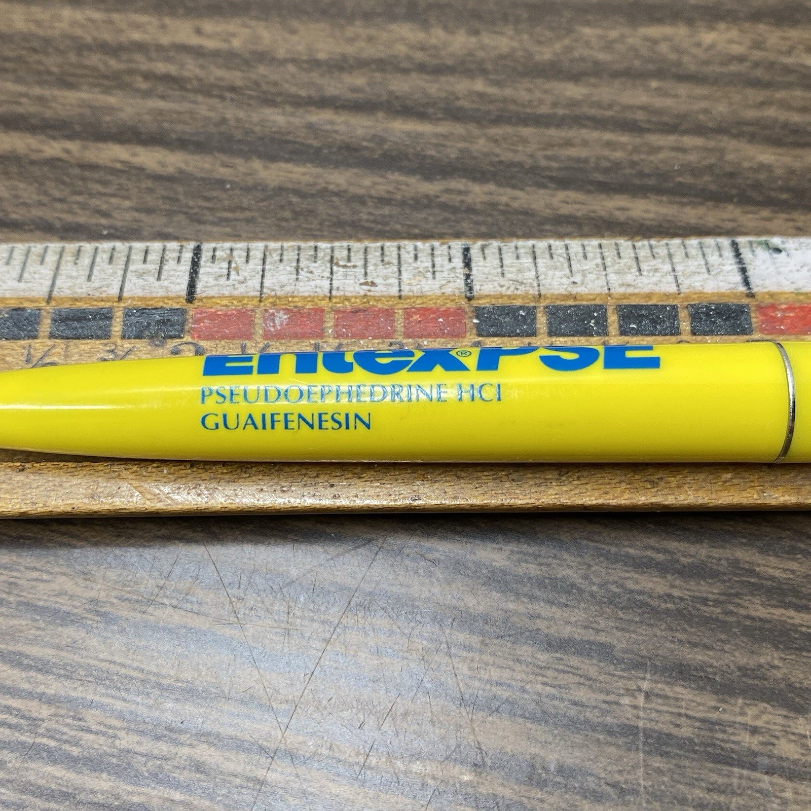 Vtg Pharmaceutical Advertising ENTEX PSE Bic Clic RX Rep Pen