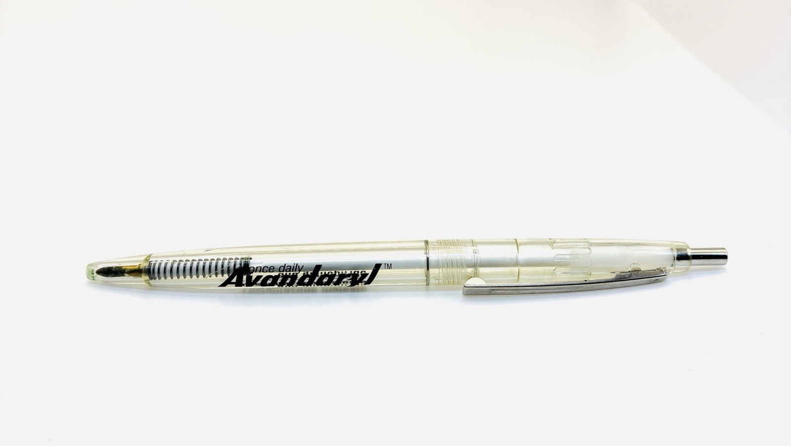 Rare Avandaryl Vintage Medical Pharmaceutical Advertising Working Ink Pen