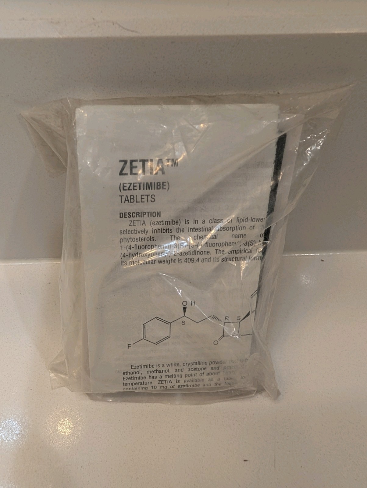 Zetia Pharmaceutical Rep Refrigerator holder Magnet Advertising Brand New Rare