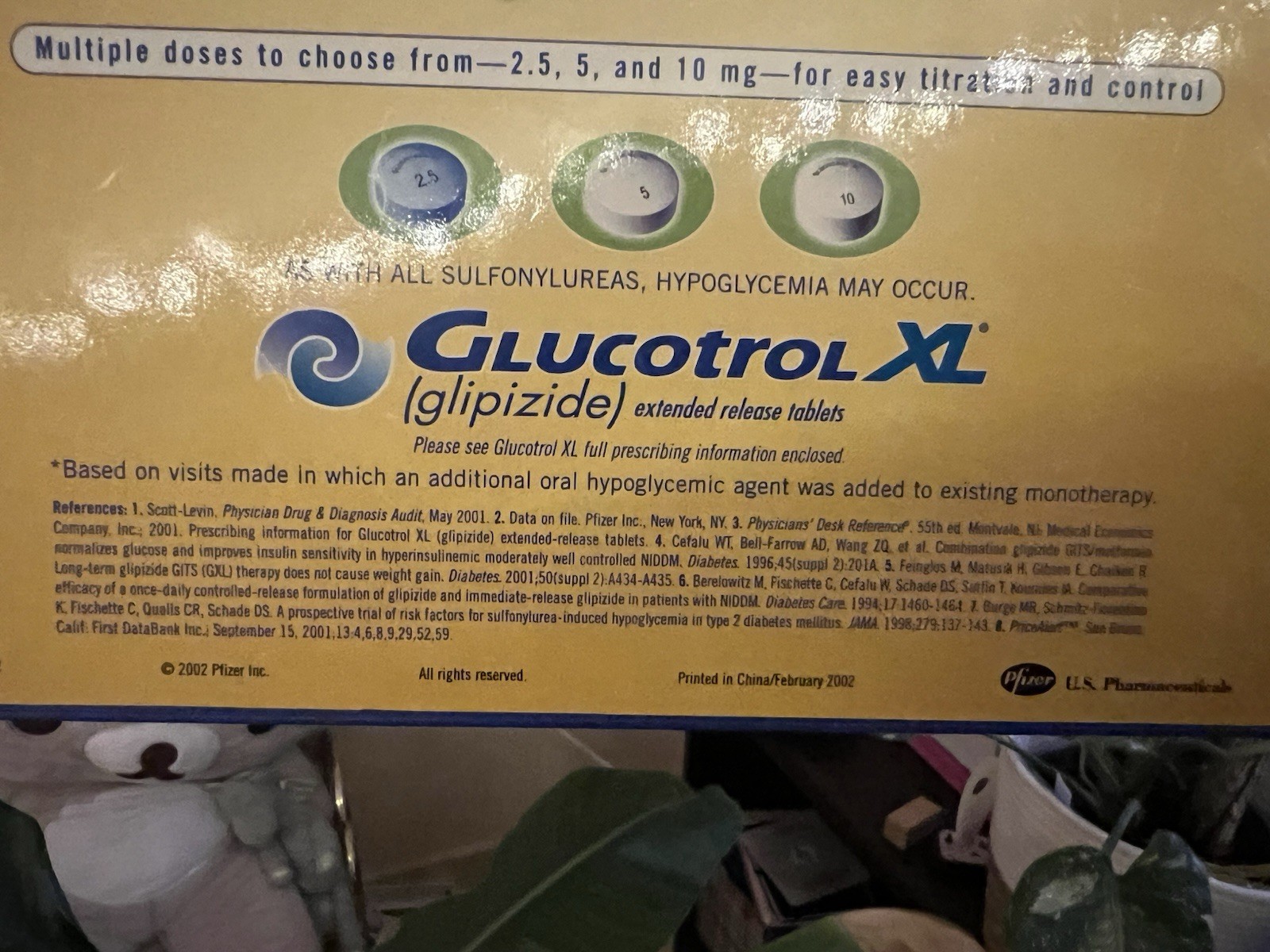 Glucotrol XL (glipizide) Clipboard Vintage Pharma Rep Merch 2002 Pfizer