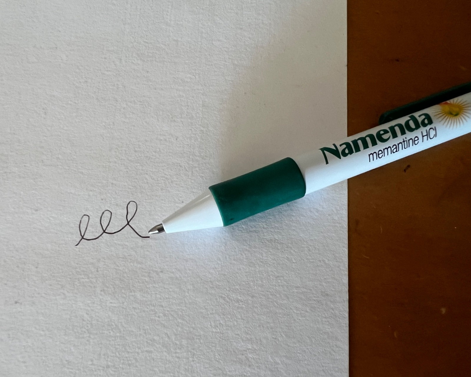 Drug Rep Click Pen Namenda Memantine HCl Ballpoint Pen Pharmaceutical Black Ink