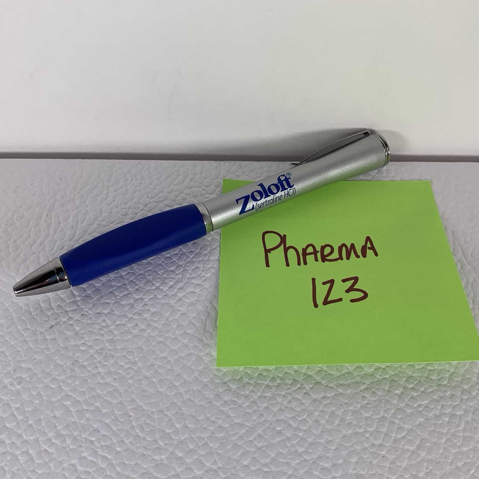Zoloft Twist Heavy Metal Pen Drug Rep Pharmaceutical Promo Original Owner Works
