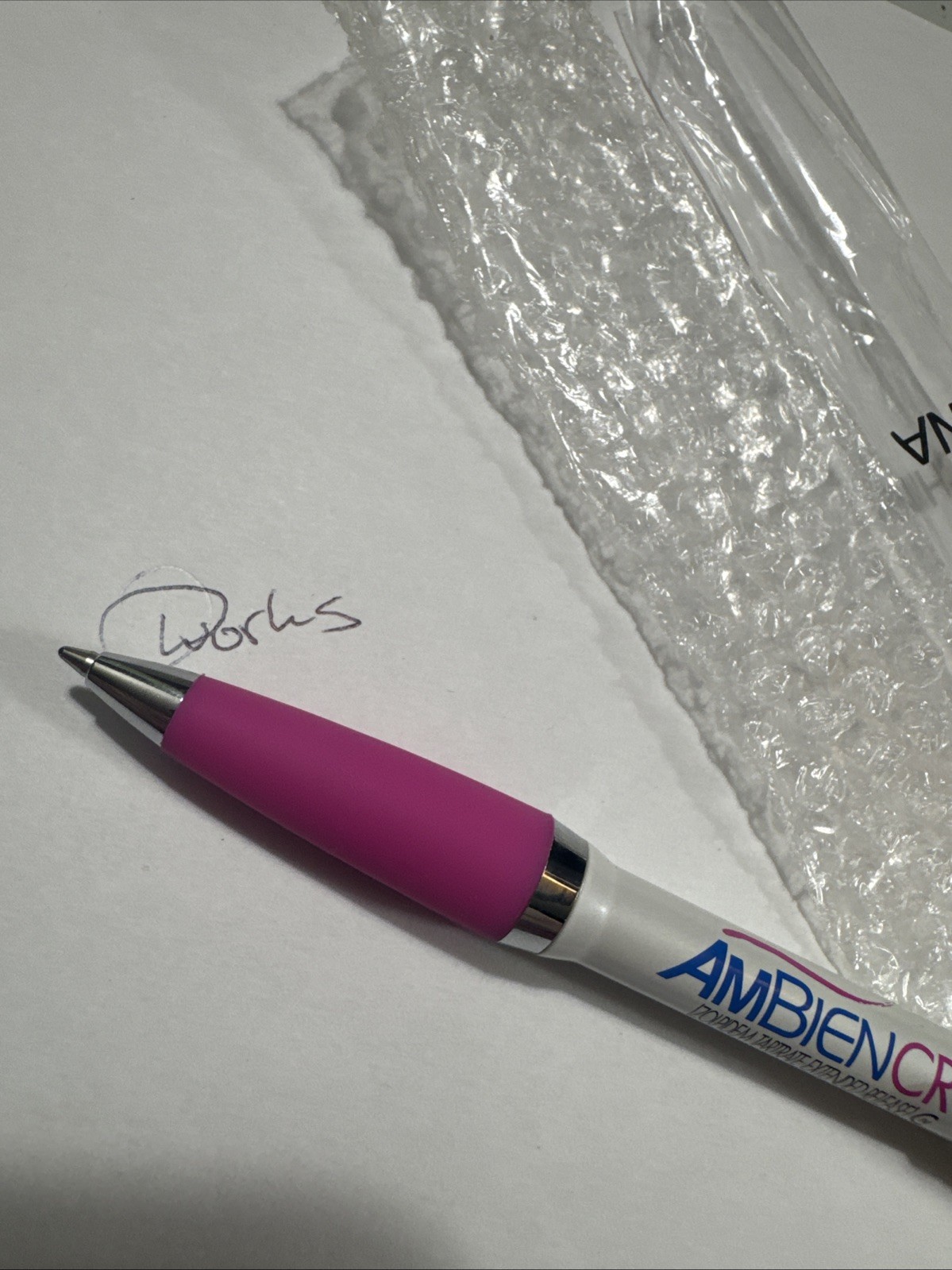 Drug Rep AMBIEN CR Collectible Heavy Metal Pen RARE New