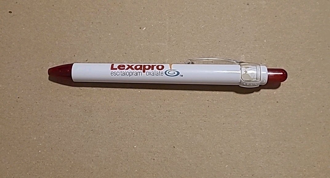 Drug Rep Pen Lexapro Advertising Promotional Promo Pharmaceutical Pharma Tested