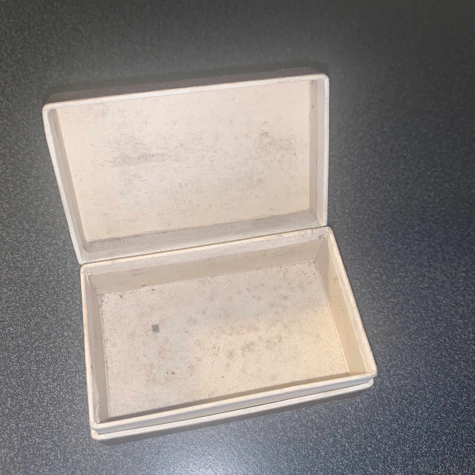 Vintage Cardboard Paper DENNIS PHARMACY Prescription Drug Pill 3″ Hinged Box