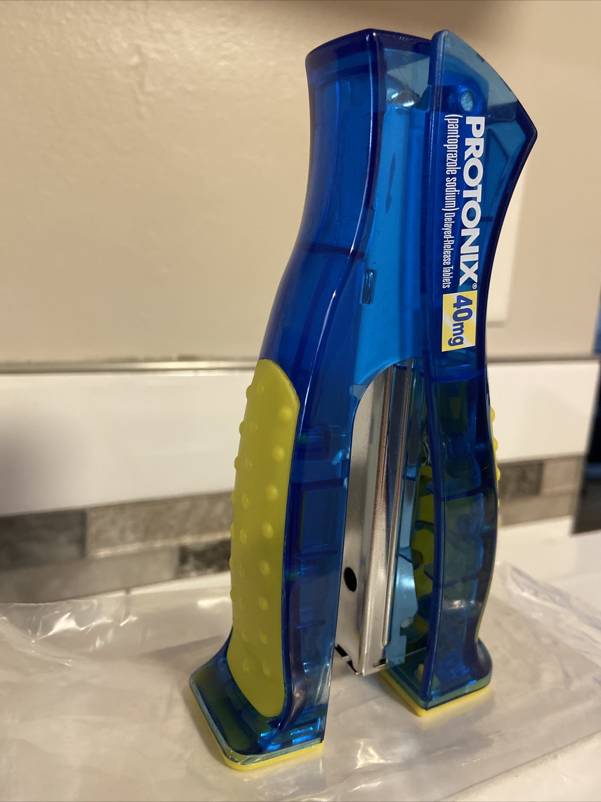 Protonix Gerdie Monster Pharma Drug Rep Advertising Pharmacy Stapler NIB