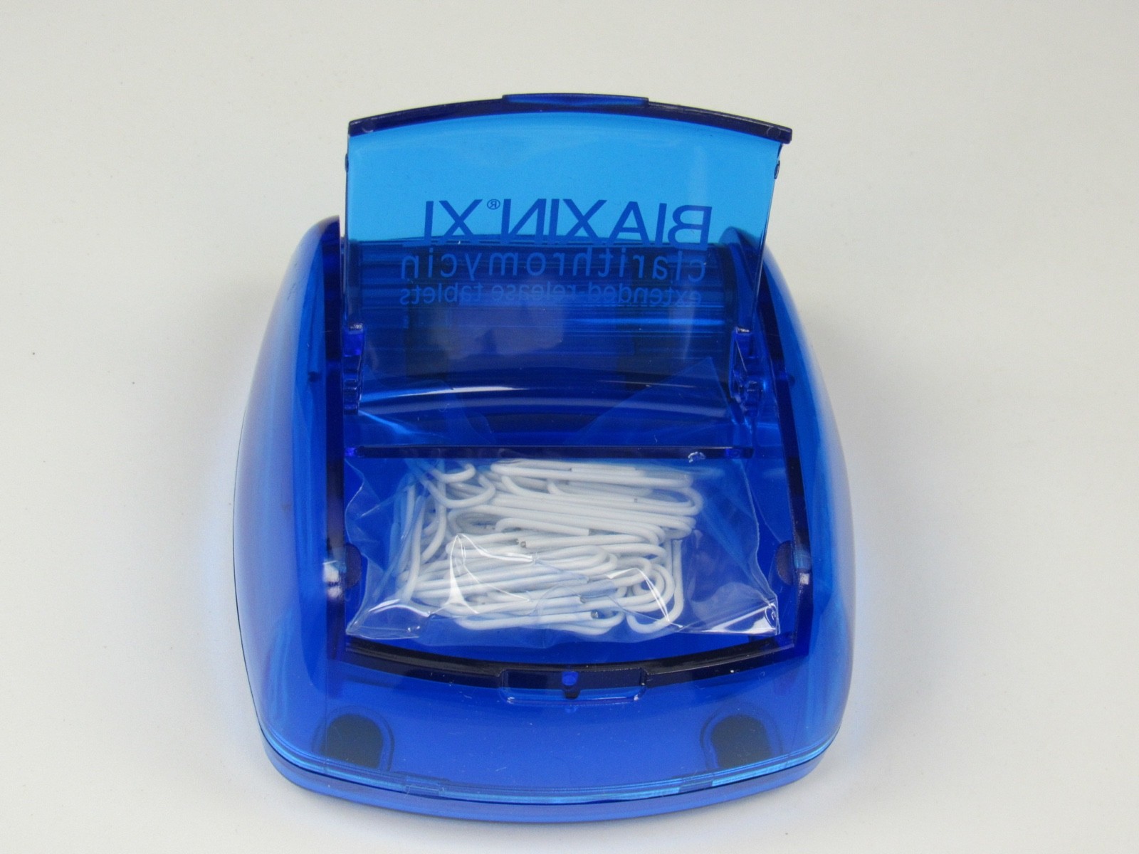 Biaxin Paper Clip Dispenser Holder Drug Rep Pharmaceutical Promo Advertising