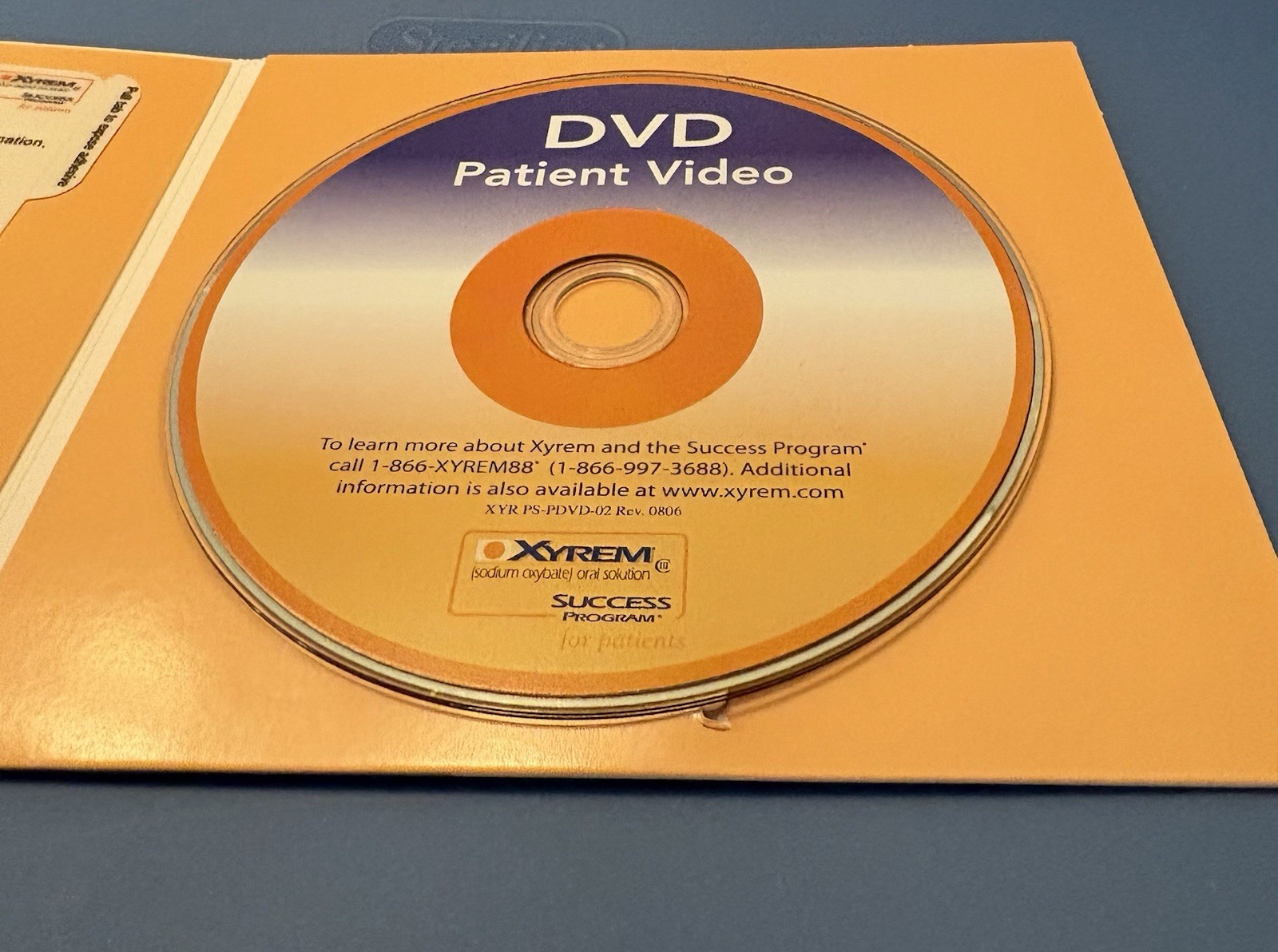 VTG XYREM ‘SUCCESS PROGRAM FOR PATIENTS ” DVD KIT PHARMA REP LOGO NEW SEALED