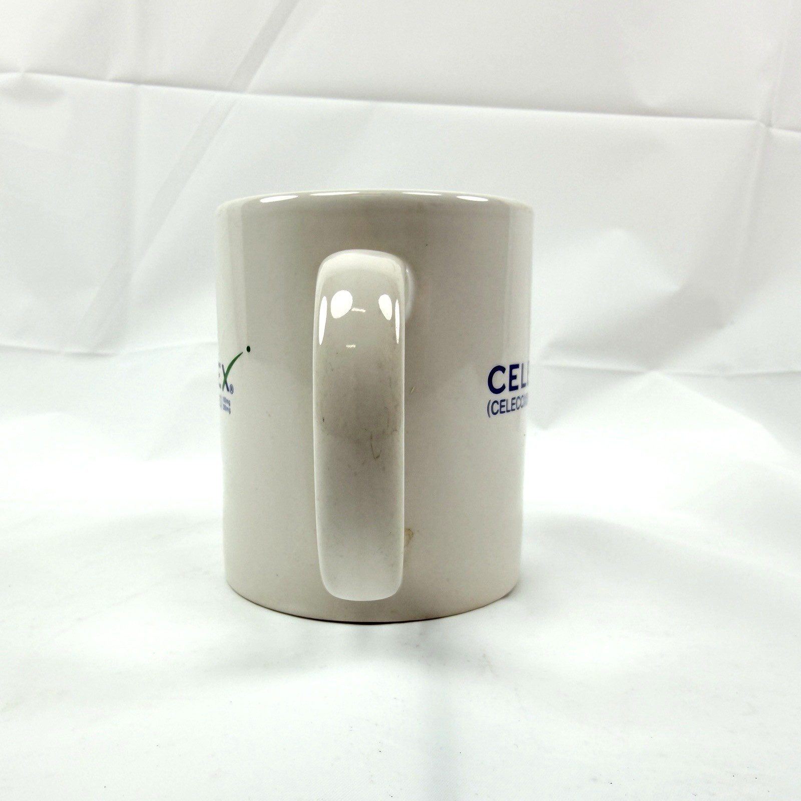Lot of 2 CELEBREX Mugs Drug Rep Pharmacy Doctor Pain Pfizer Coffee Cup