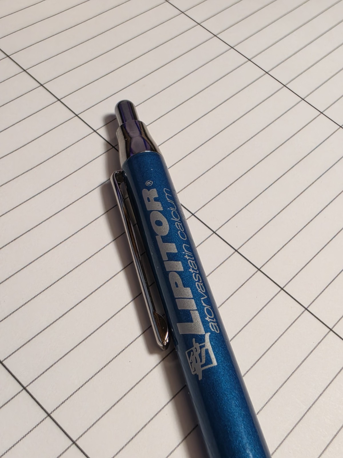 INOXCROM Lipitor Ballpoint pen discontinued Pharmaceutical Made In Spain – Rare!