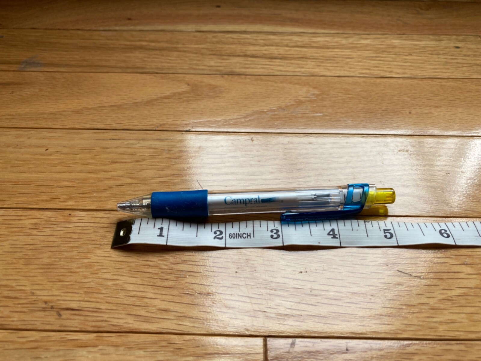 Vintage CAMPRAL 5″ Pharmaceutical Rep Clicker Pen, Clear