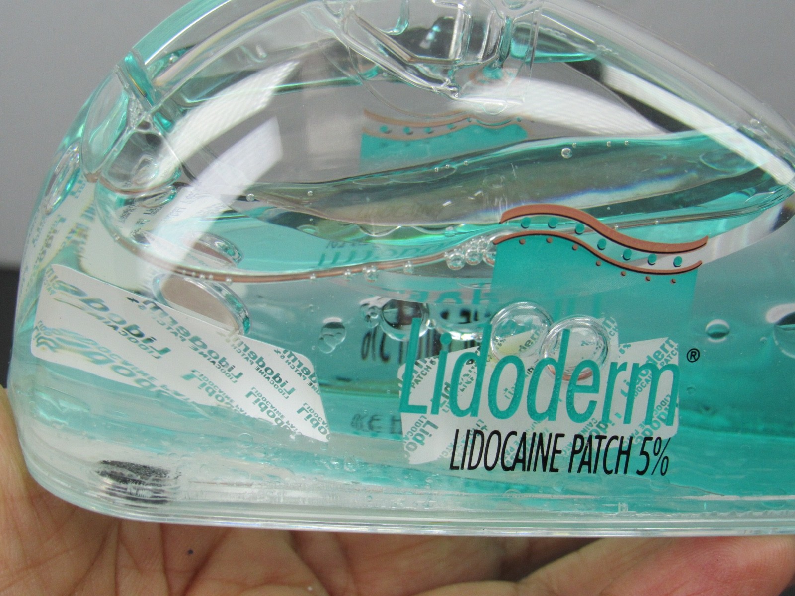 Lidoderm Lot Liquid Tape Dispenser Bottle & iSlice Drug Rep Pharmaceutical Promo