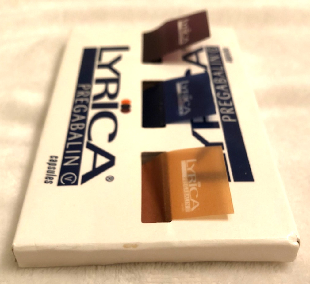 Lyrica Page Flags/Tabs w/ Dispenser Pfizer Pharmaceutical Sales Rep Merch Rare