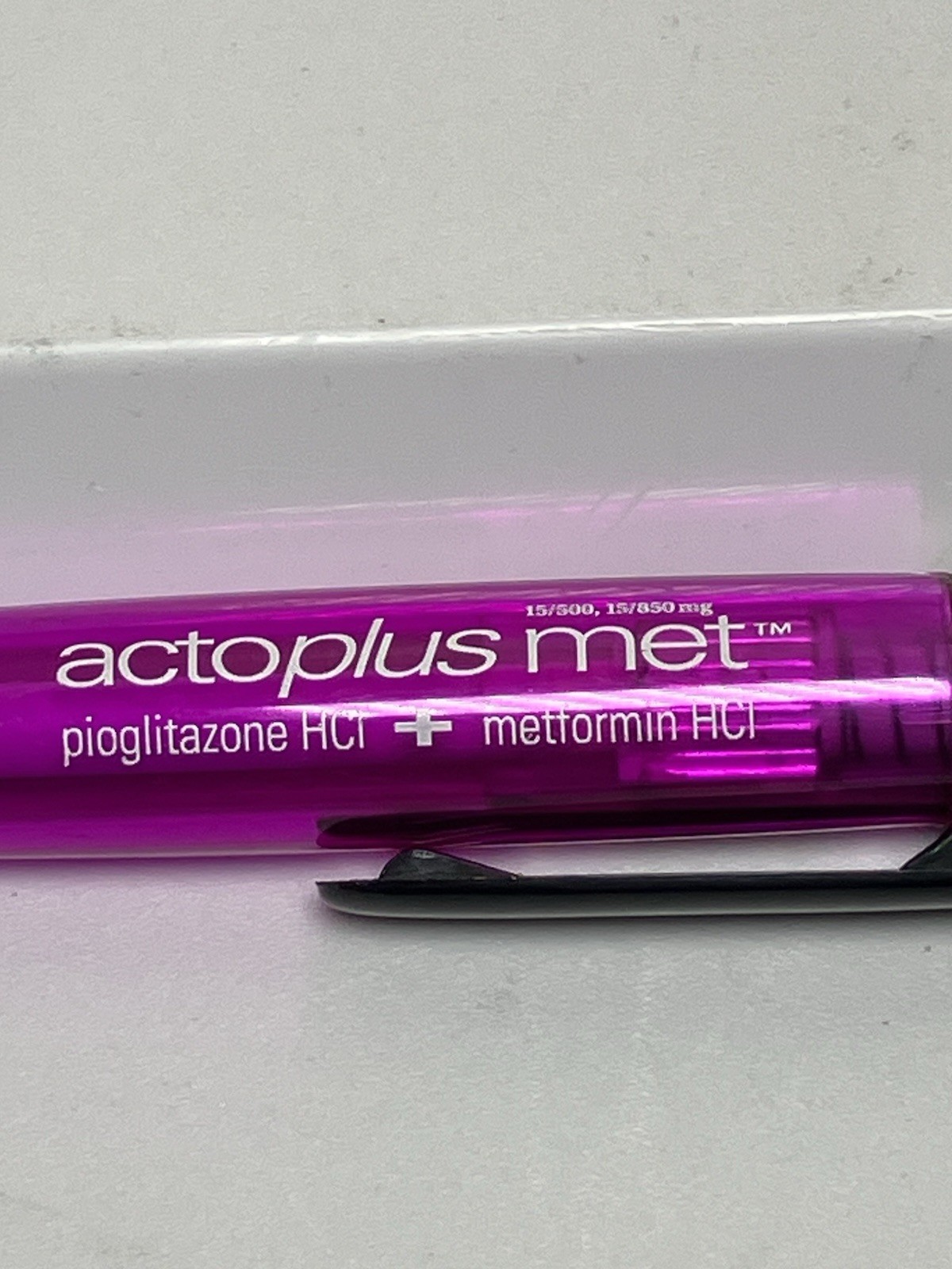 Drug Rep Actoplus Met Plastic/Metal Pen Pharmaceutical Promo Advertising Actos