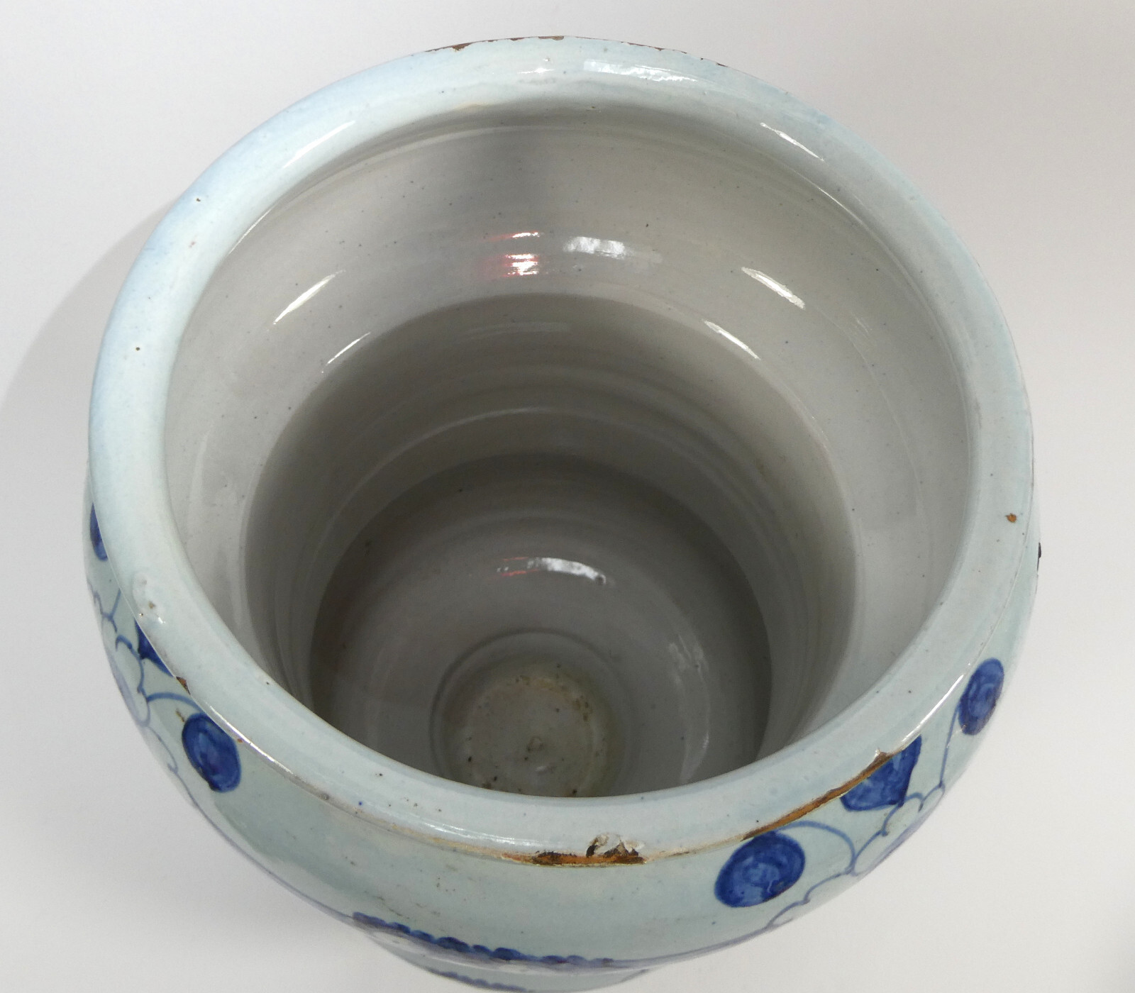 Faience Pharmacy Vessel Early 19th Century A-9