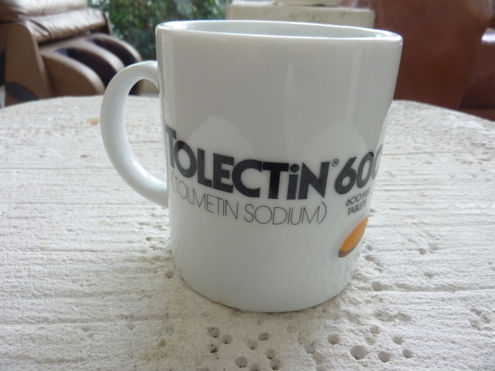 Drug Rep Mug Tolectin Arthritis Therapy Advertising Pharmaceutical 3-D Ceramic