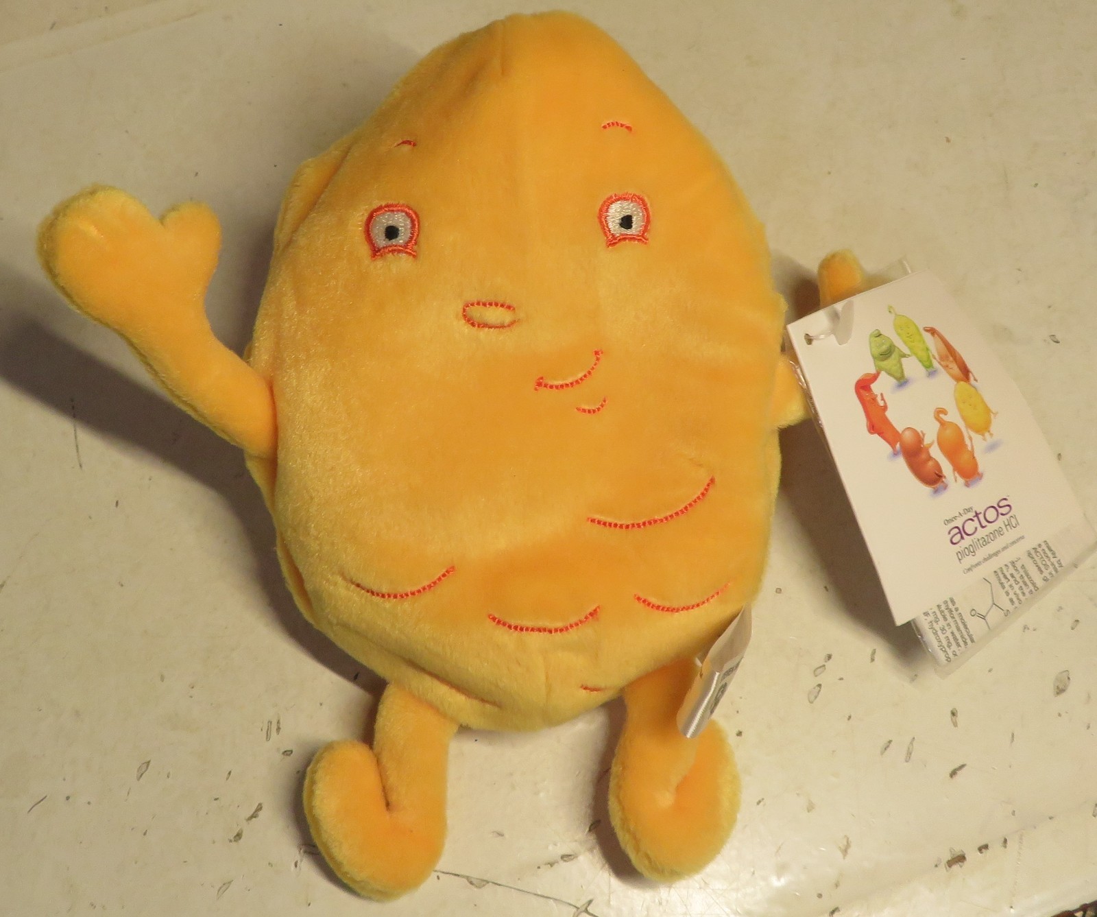 Actos Pioglitazone CHOLESTEROL 7″ Plush Medical Pharmaceutical Advertising Drug