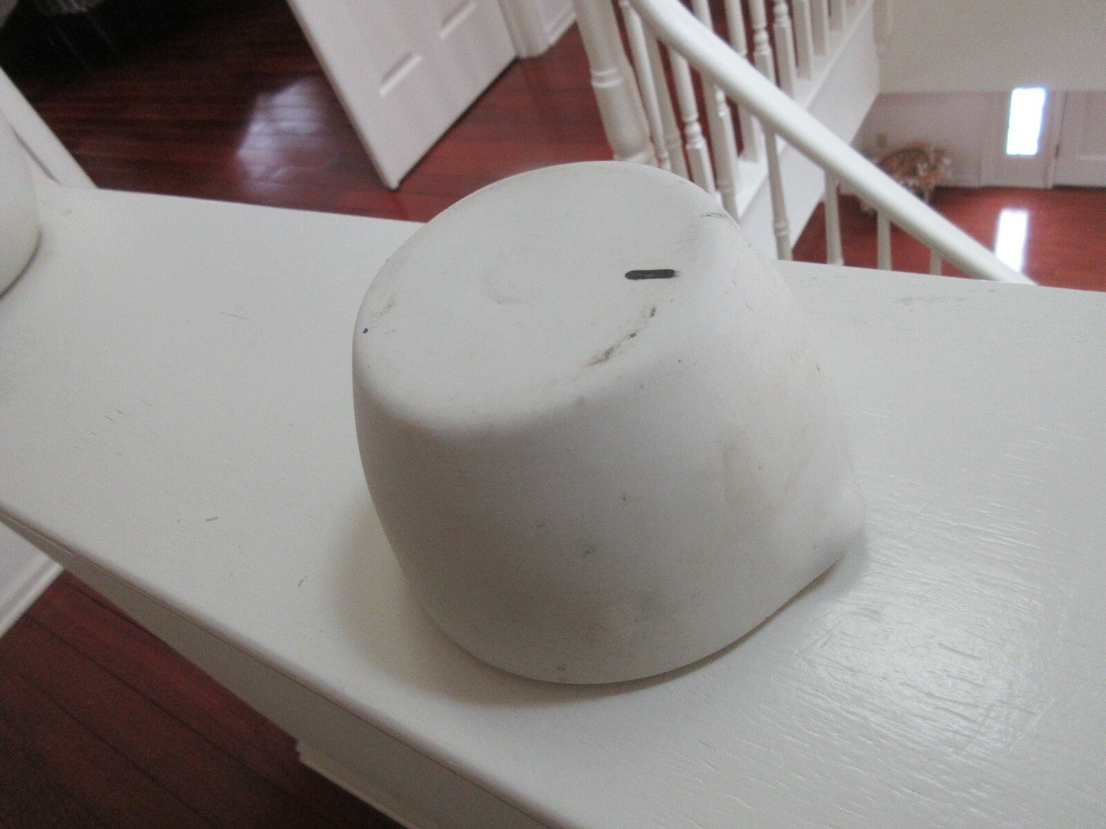 Rx, Pharmacy ,Mortar, ANTIQUE ,STONE/PORCELAIN , 13/4 Lbs , 5″ Diameter ,3″ Ht.