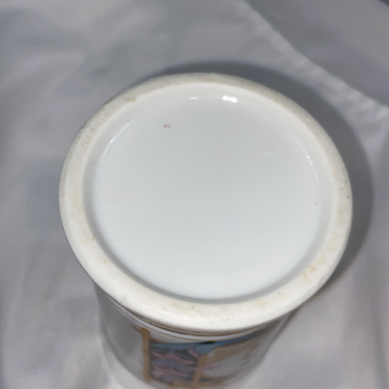 Vintage Porcelain Medicine Pharmacy APOTHECARY Jar with Lid Ascriptin