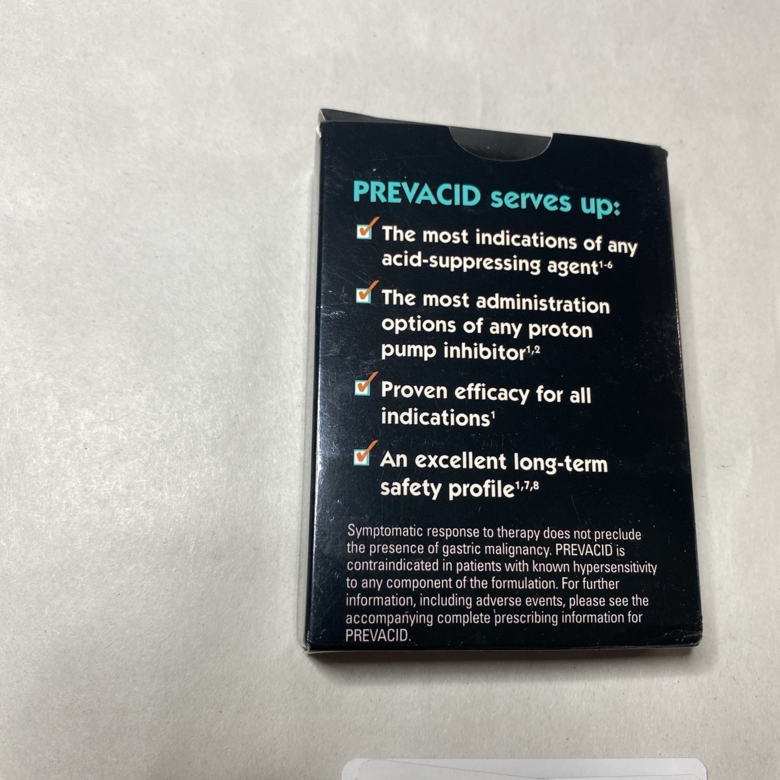 Prevacid Tap Pharmaceutical Playing Cards RARE Open Box Lansoprazole Collectible