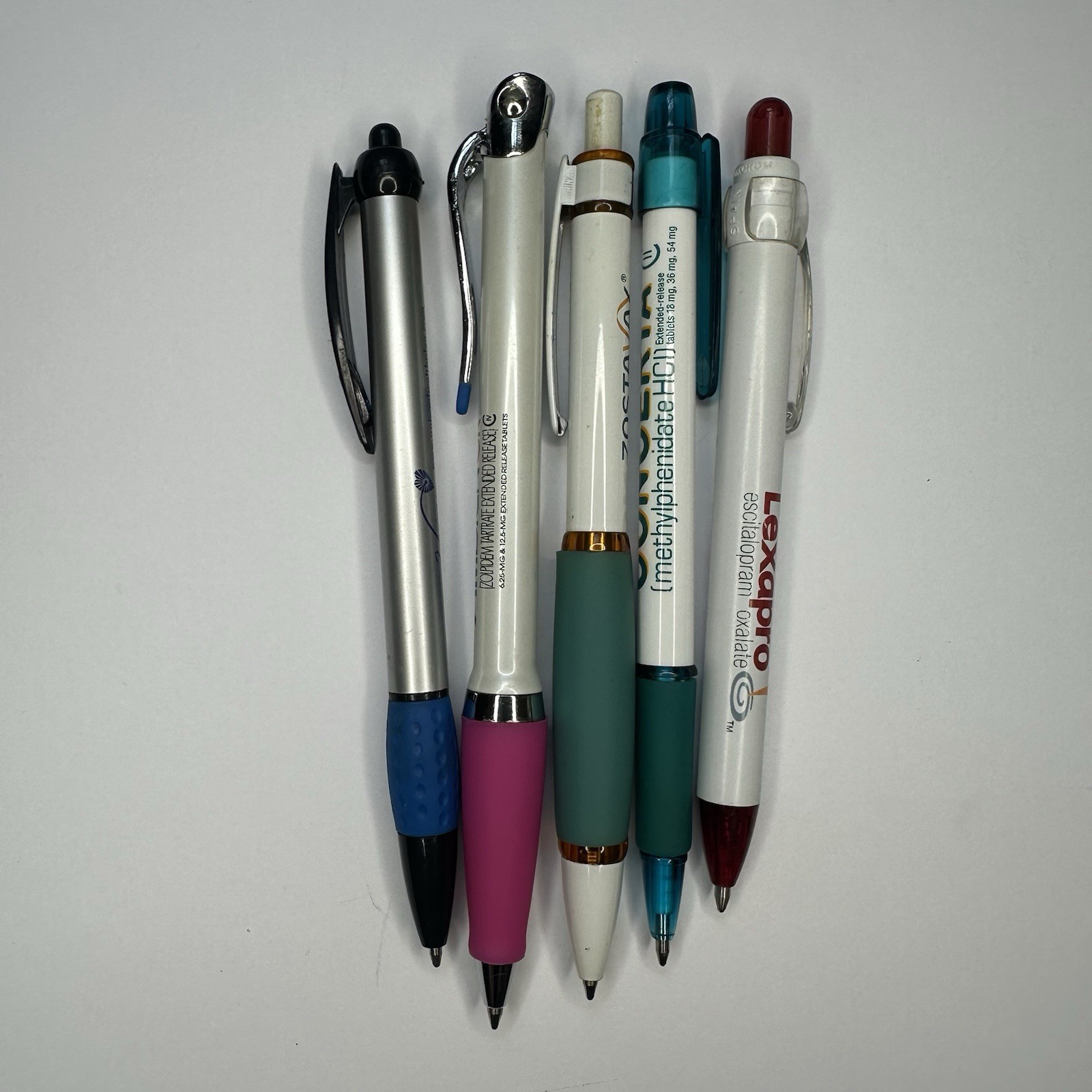 pharmaceutical pens Concerta, Ambien, Lexapro Lot Of 5