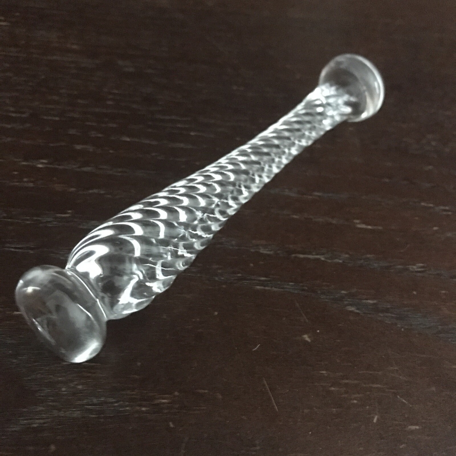 1940’s Mortar Pestle Clear Glass Beaker Apothecary Etched Footed Spout Mixology