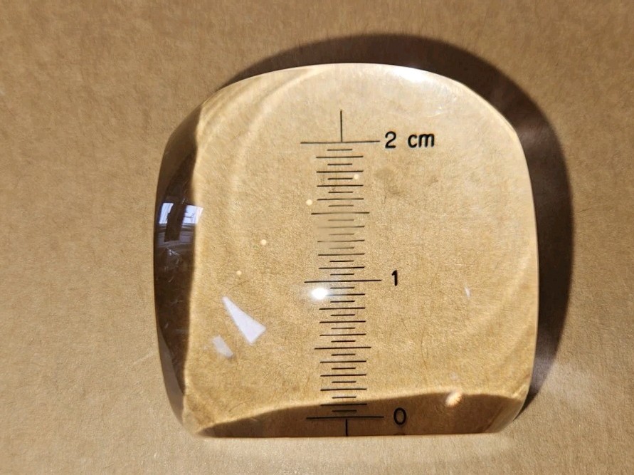 VTG Laboratory Acrylic Dome Measuring Magnifier, “Modele Depose”