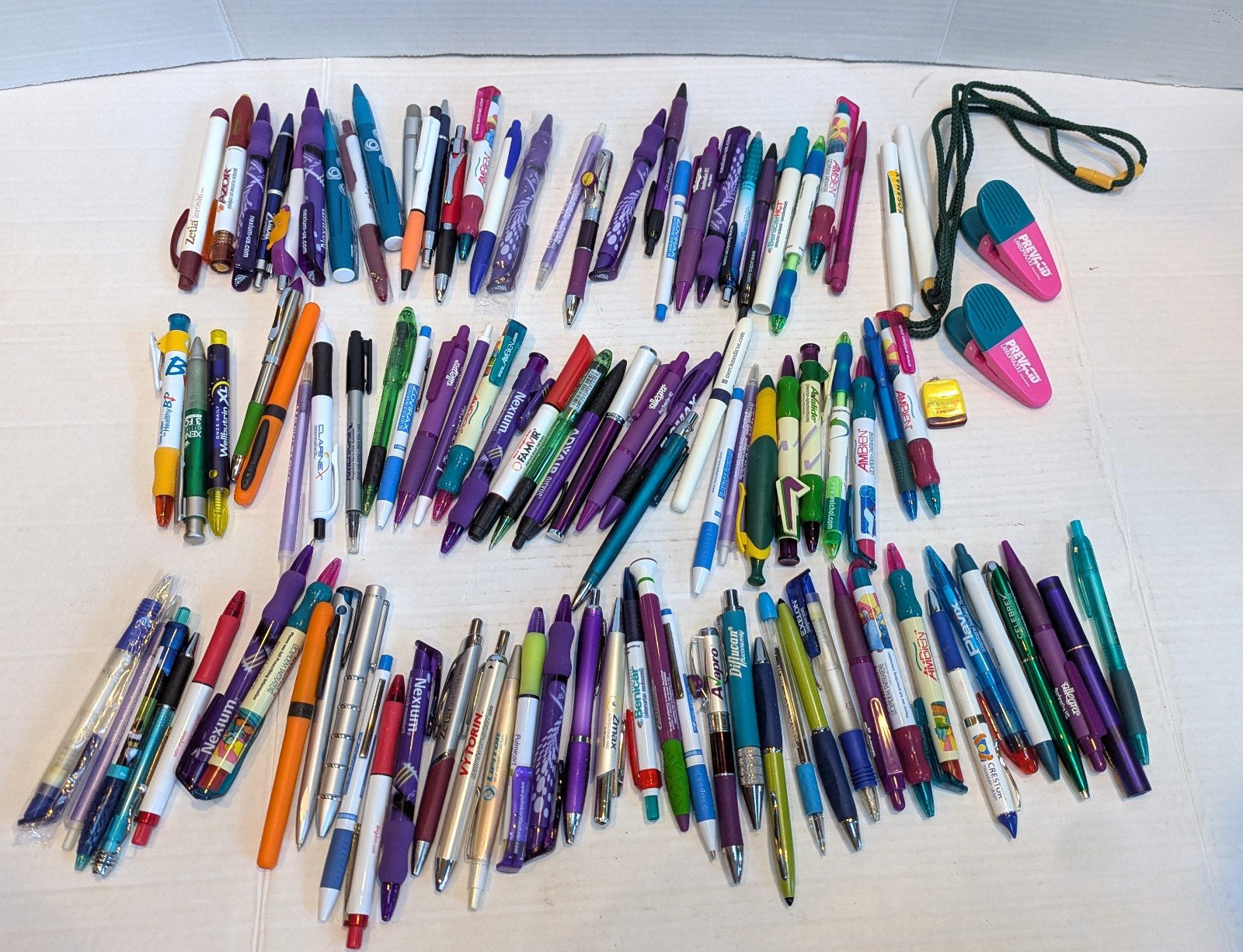 Massive Vintage Pharmaceutical Drug Rep Advertising Pen Lot Of 99 – Ambien