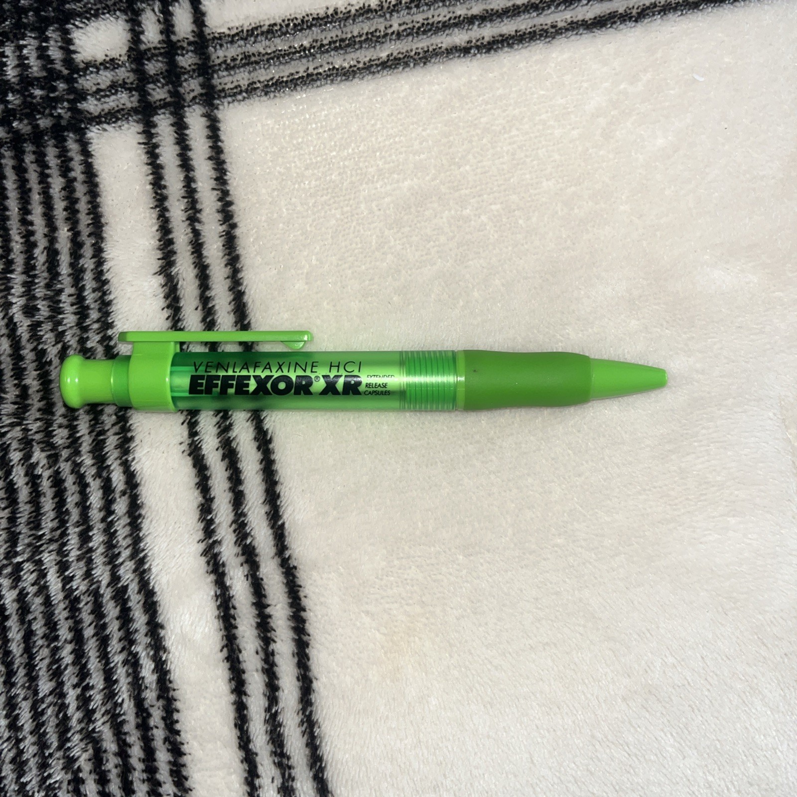 Effexor XR Pen Pharmaceutical Rep Advertising Green Pen – Vintage
