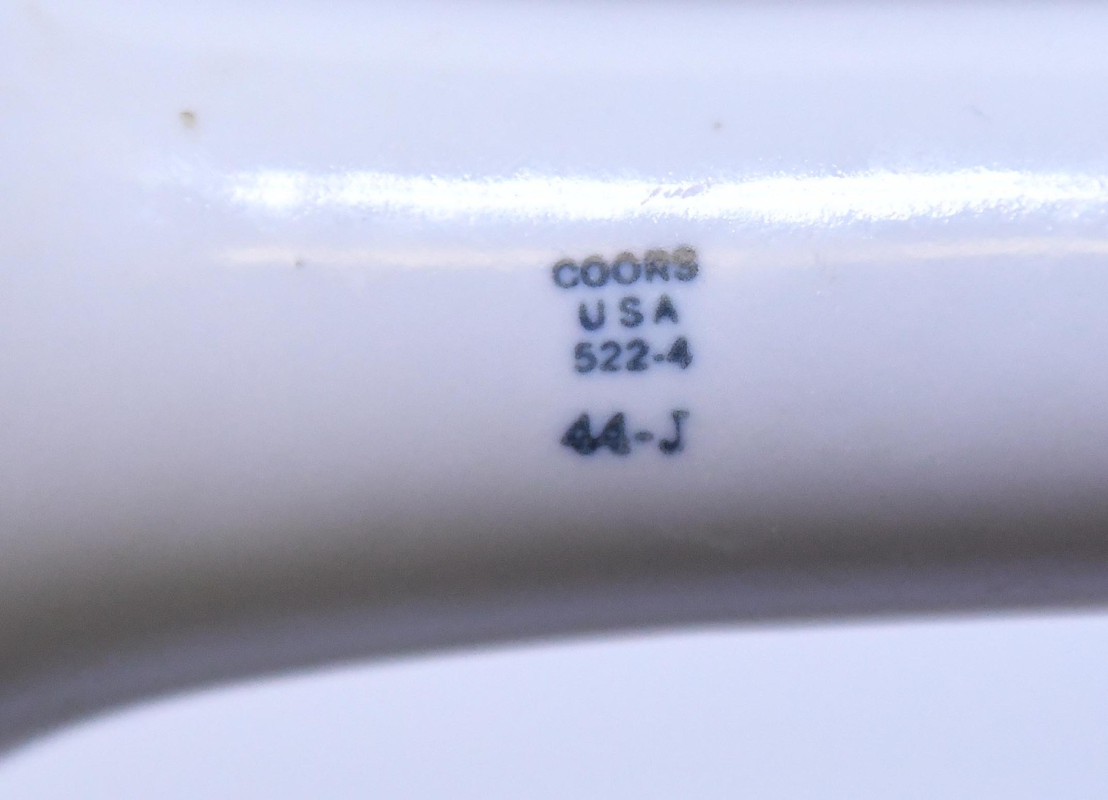 LARGE COORS 522-4 MORTAR AND PESTLE WHITE CERAMIC