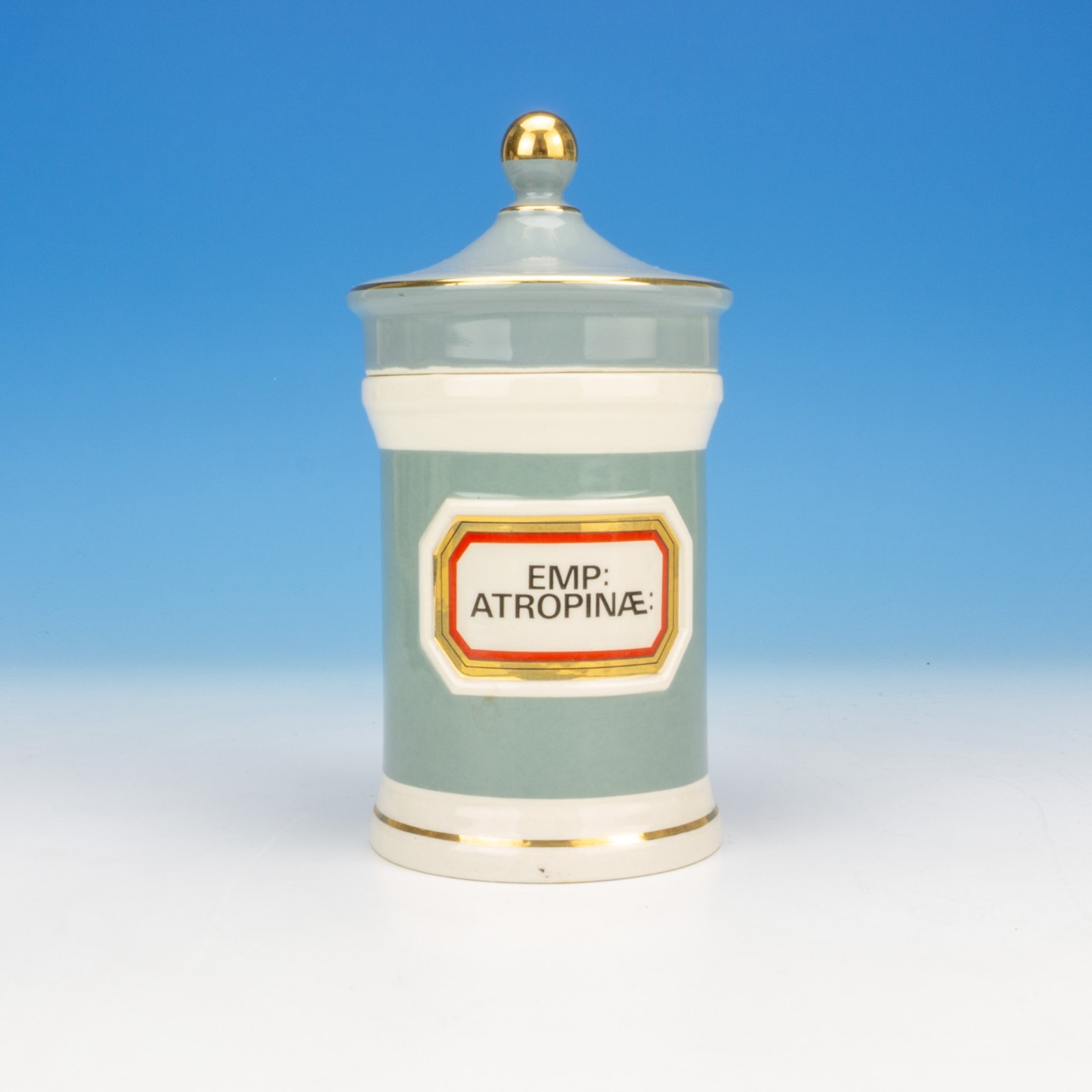 Gladstone Pottery – Emp:Atropinae: – Apothecary Chemist Jar – Made For Chalsyn