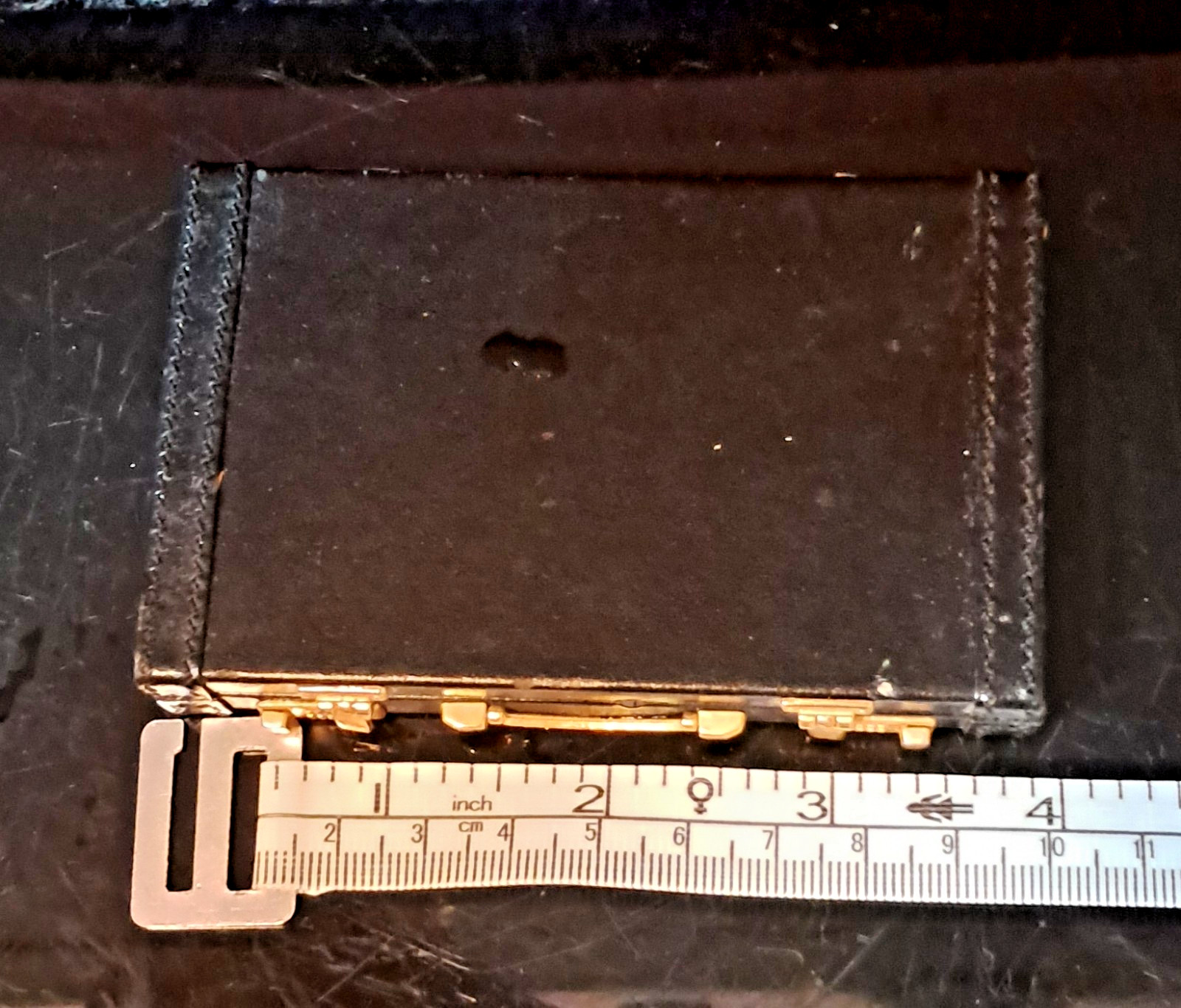 Rare 1980’s “ZIAC” Pharmaceutical Black Miniature Briefcase Business Card Holder