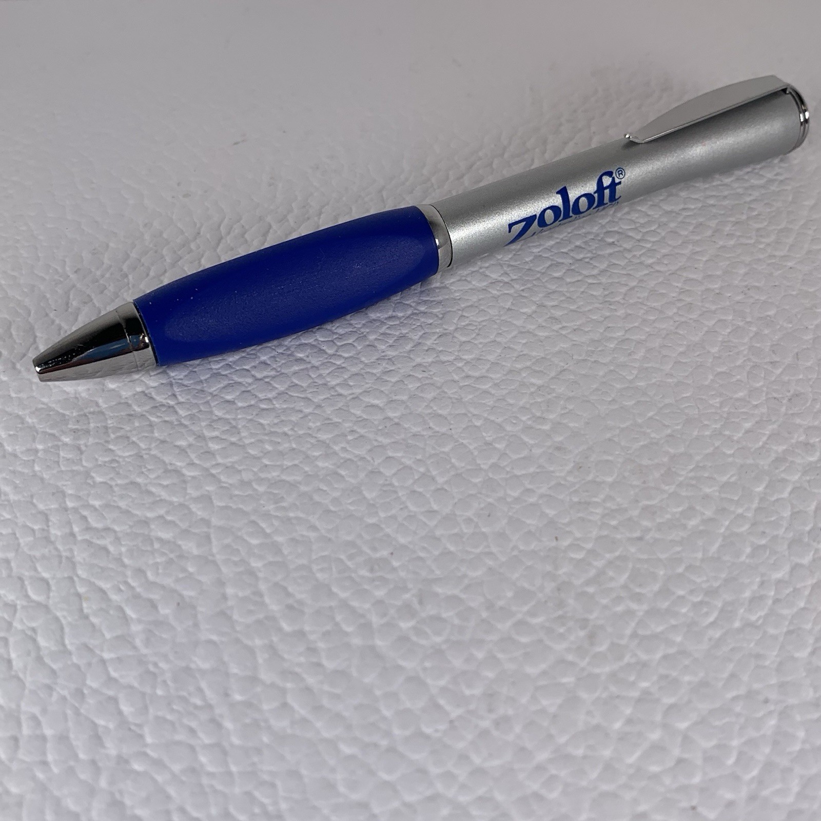 Zoloft Twist Heavy Metal Pen Drug Rep Pharmaceutical Promo Original Owner Works