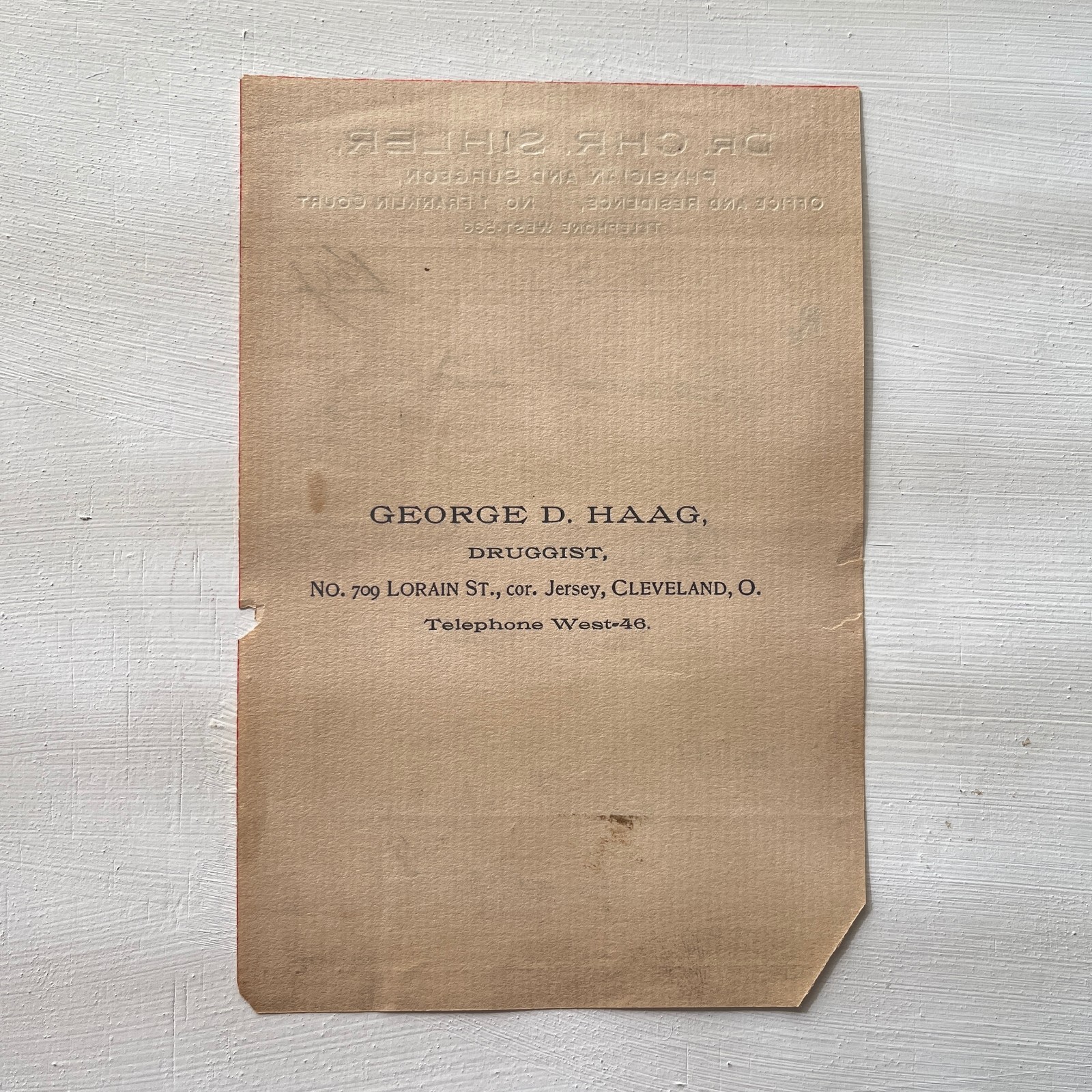 Antique Pharmacy Apothecary Prescription RX 1800s Codeine Sulfate Pain Drug