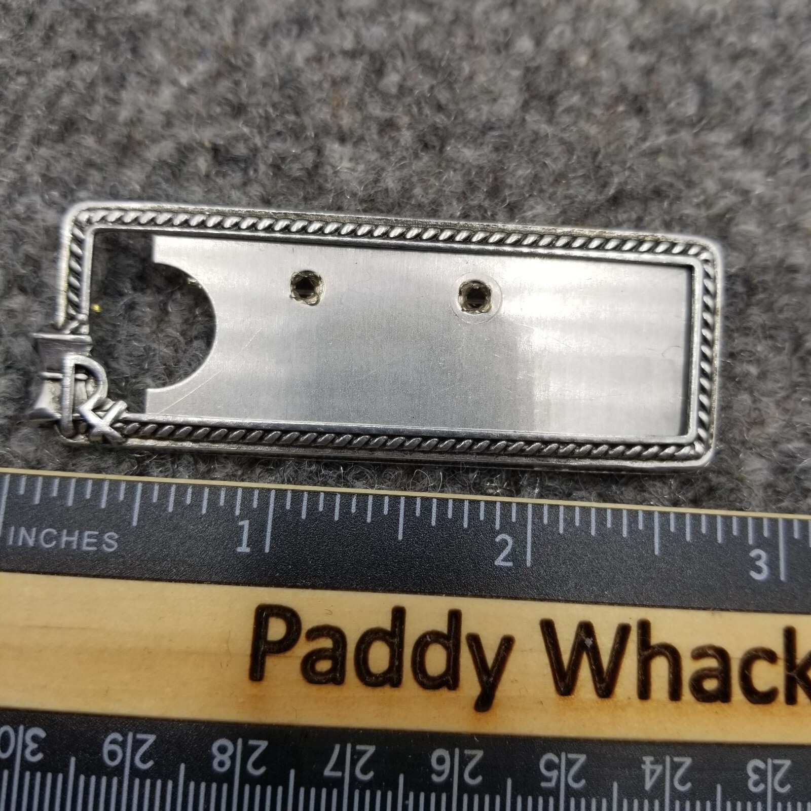 Vintage RX Rex McKay Service McKesson & Robbins Inc Pharmacist Name Tag Pin L6′