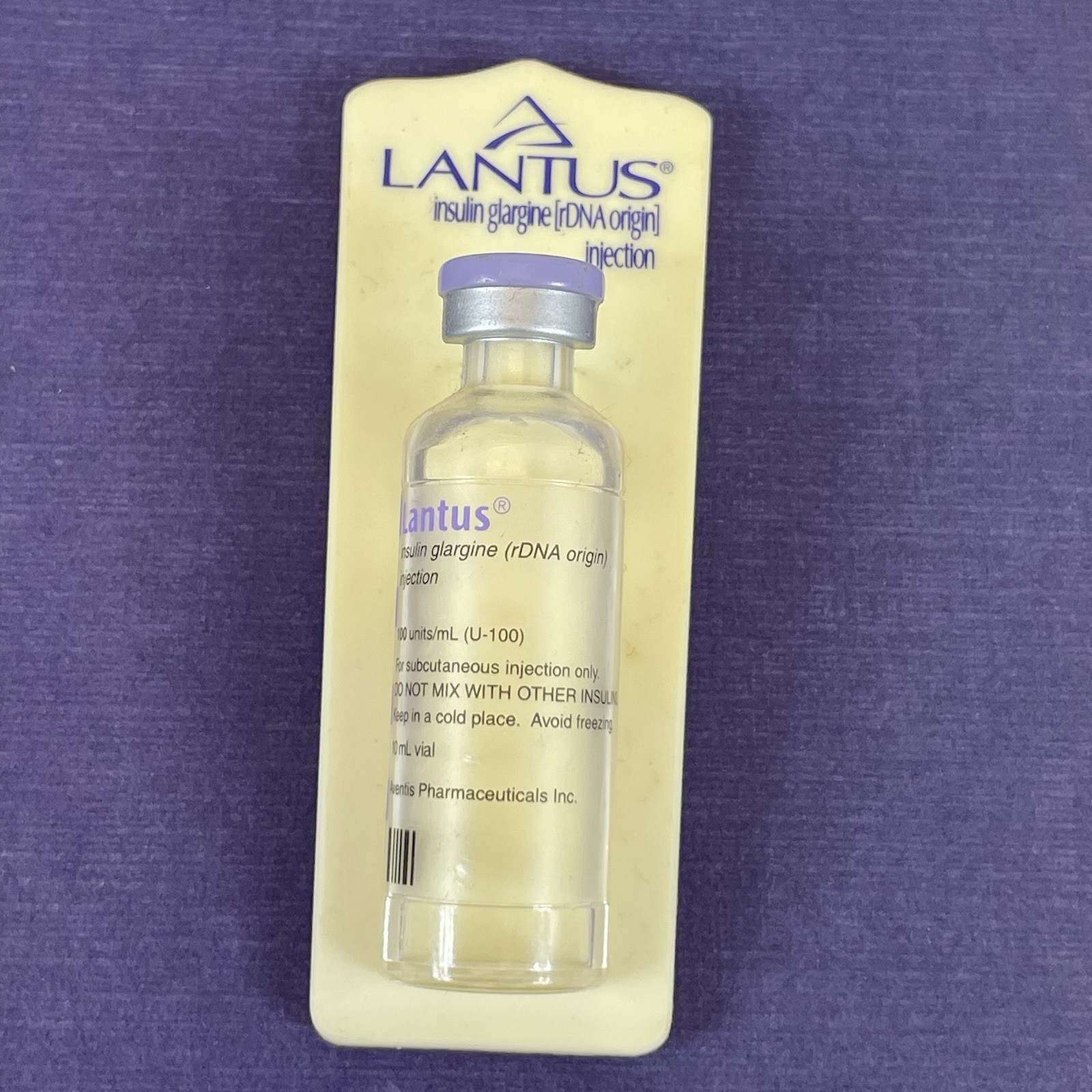 Vintage Drug Rep Pharmaceutical Advertising LANTUS Refrigerator Magnetic Clip