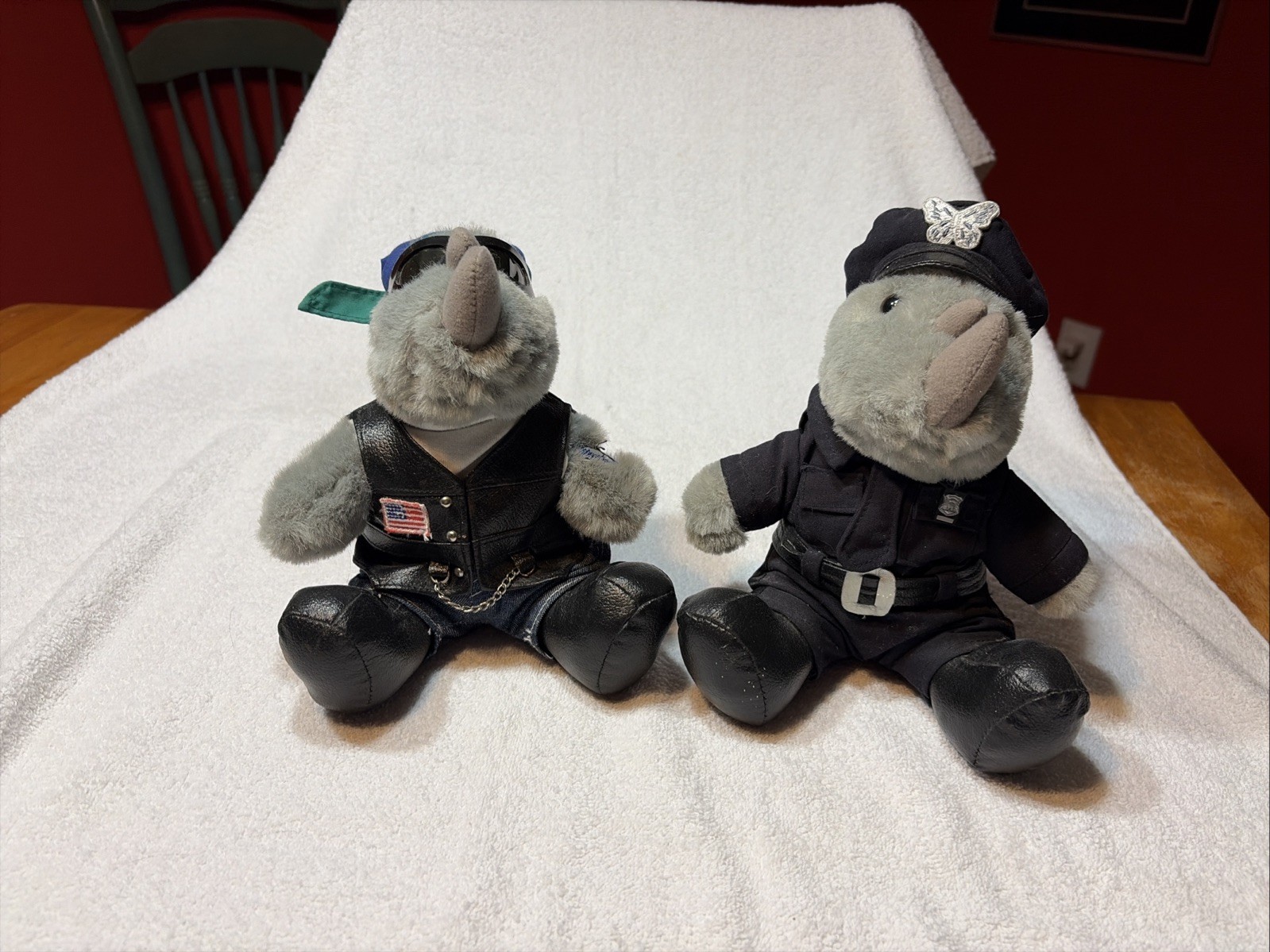 Rhinocort Aqua Biker Plush Toy Rhino Drug Rep Pharmaceutical Promo Advertising