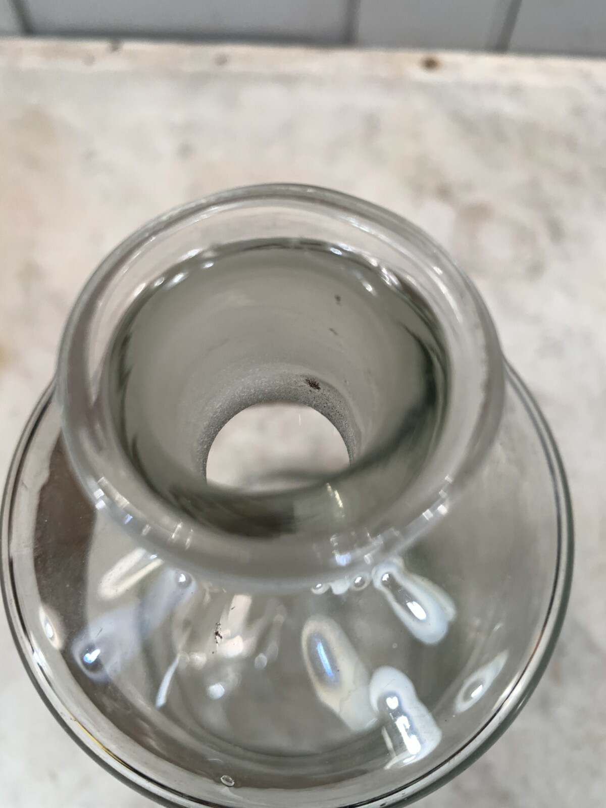 Antique scientific pharmacists jar with original label but no stopper