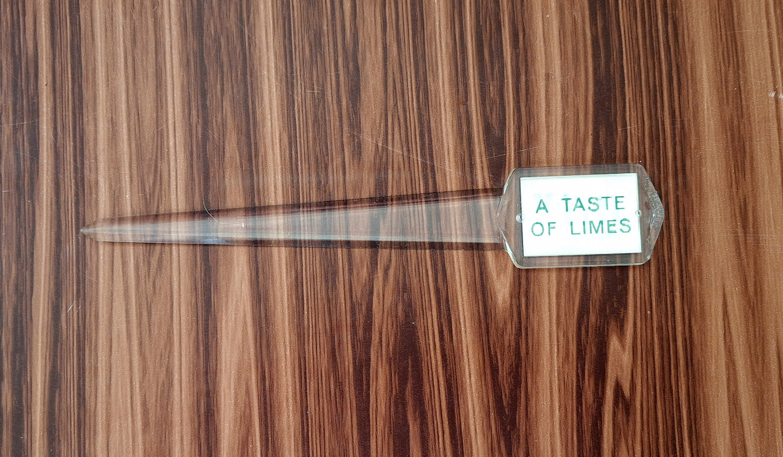 K-Lyte A Taste of Lime Mead Johnson Clear Letter Opener Pharmaceutical Drug Gift