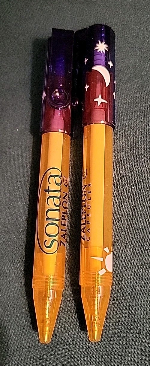 Sonata Zalepon CIV Drug Rep Pharmaceutical Promo Advertising Pen Stars Moon